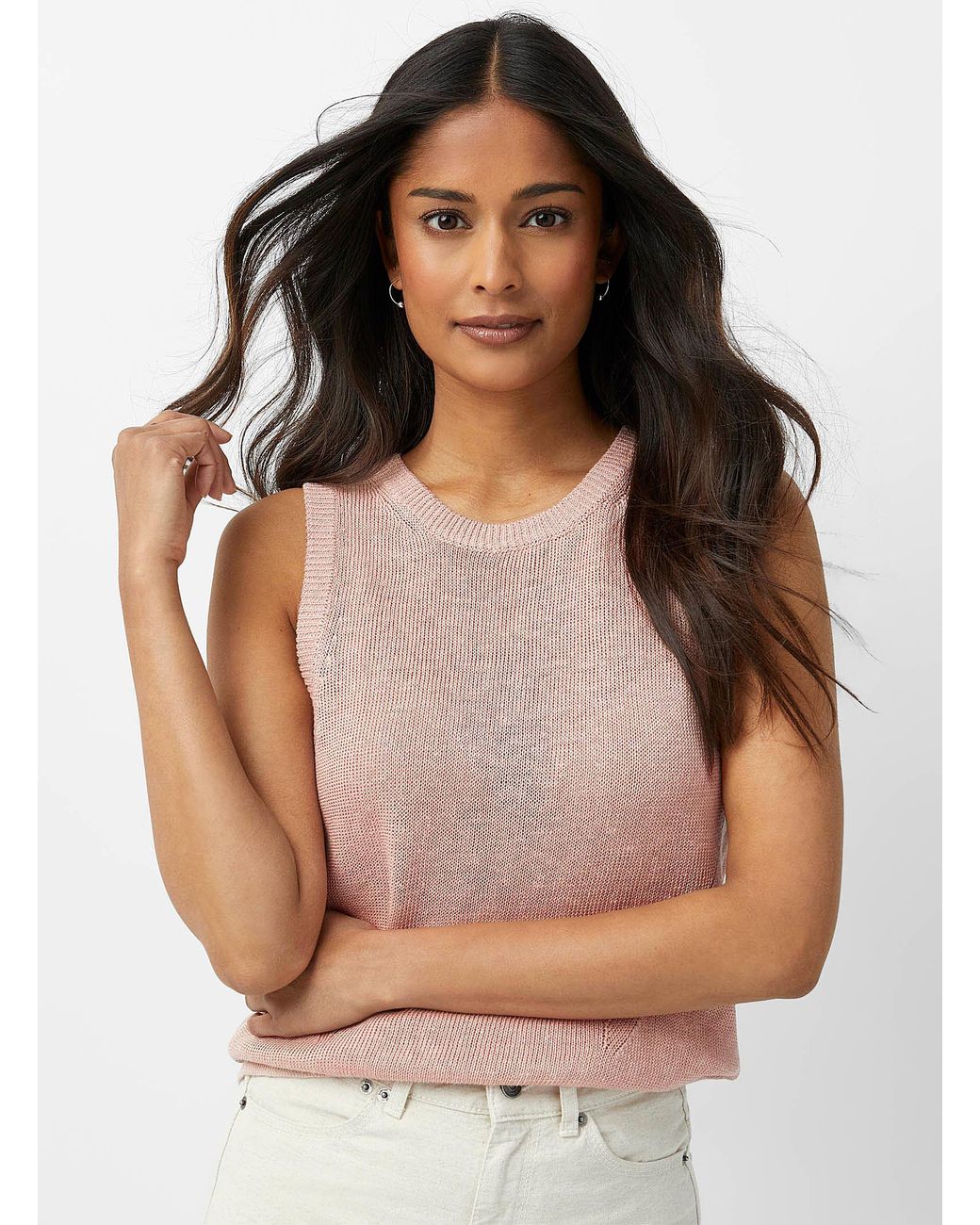 Contemporaine Organic Linen Sweater 