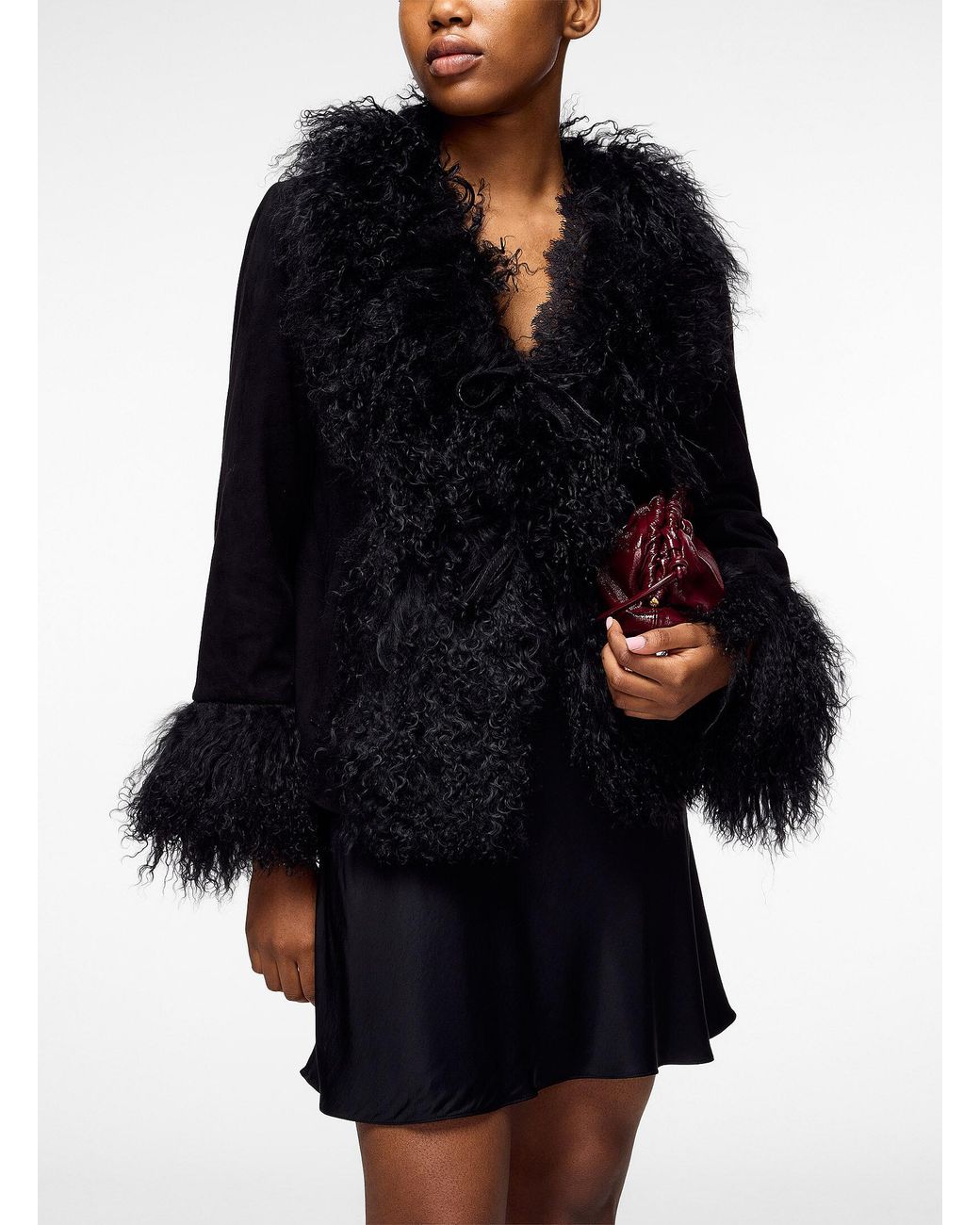 Rixo Black Sammy Suede Jacket