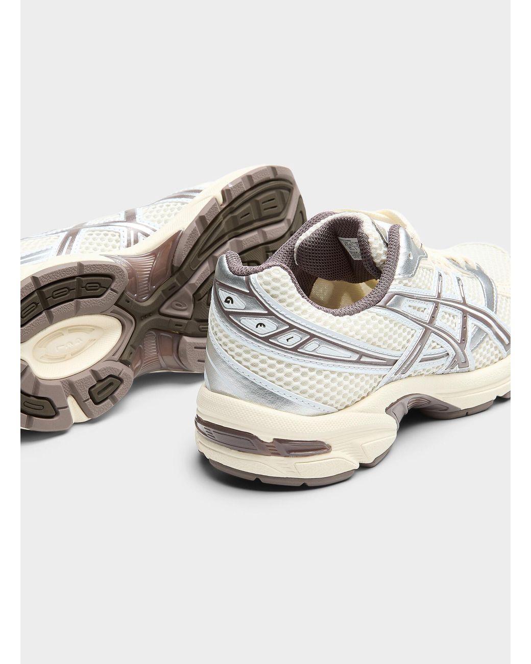 Asics White Cream And Chocolate Gel