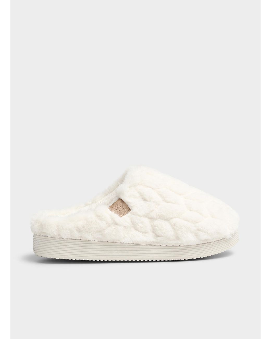 Roxy White Bae Herringbone Faux