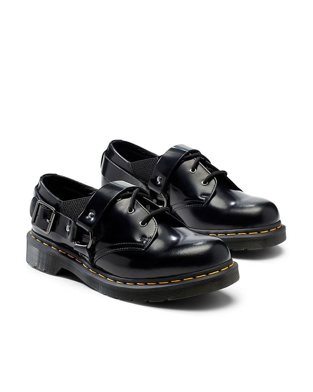 Dr. Martens Fulmar Buckled Derby Shoes Men in Black for Men | Lyst