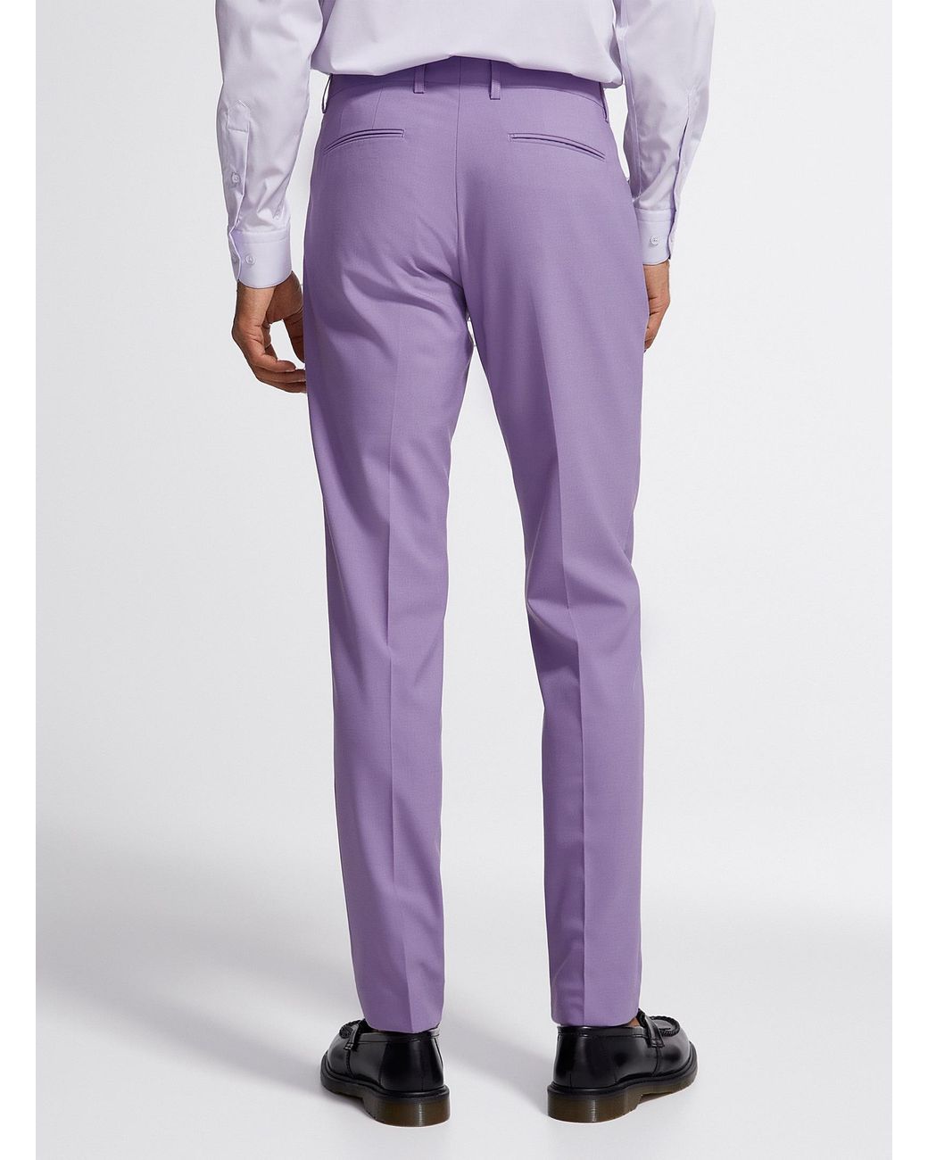 Mat n que Lilac Washable Pant Slim Fit in Purple for Men Lyst