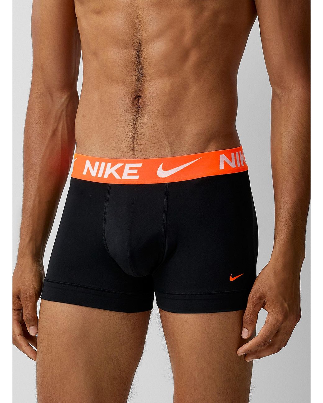 Nike Black 3" Logo Band Trunks Dri for men