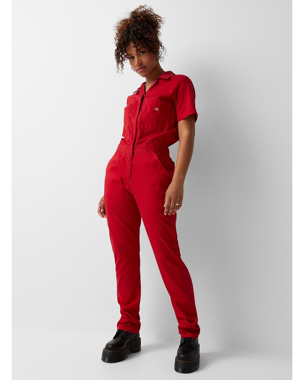 Dickies Workwear Jumpsuit in Red | Lyst