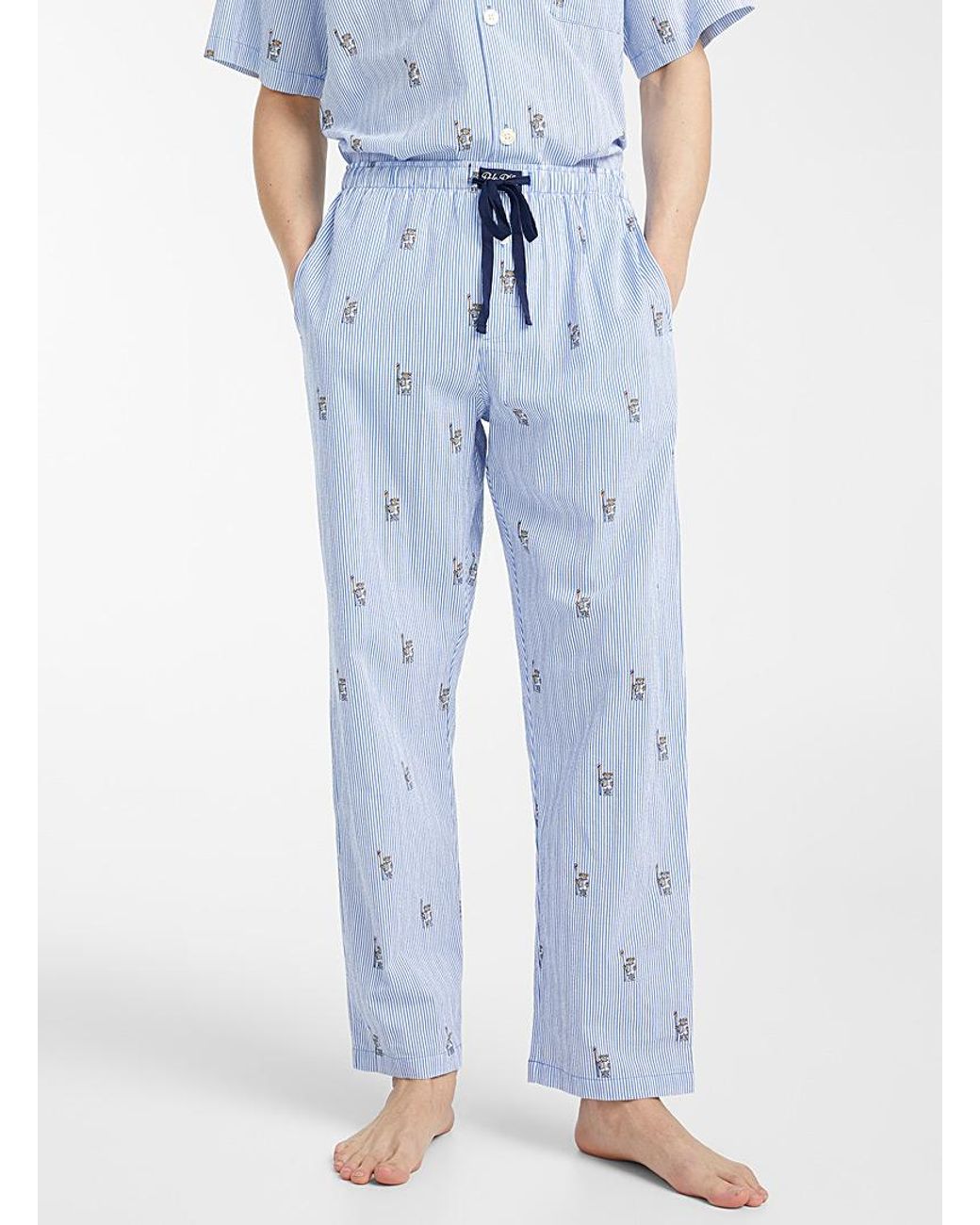 Polo Ralph Lauren Sailor Teddy Bear Striped Pyjama Pant in Blue for Men |  Lyst Canada