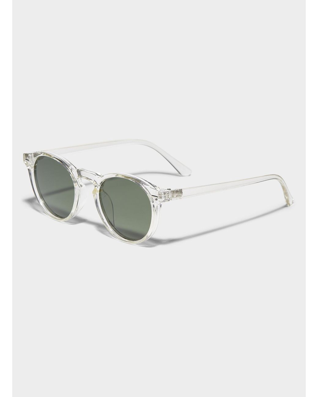 Simon's Green Morgan Polarized Round Sunglasses