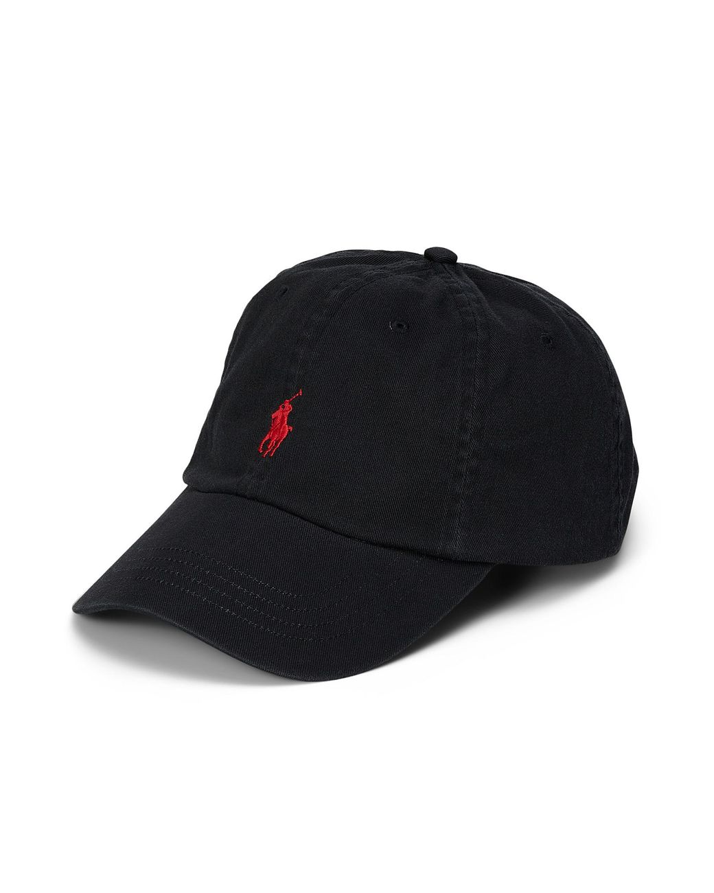 black polo dad hat
