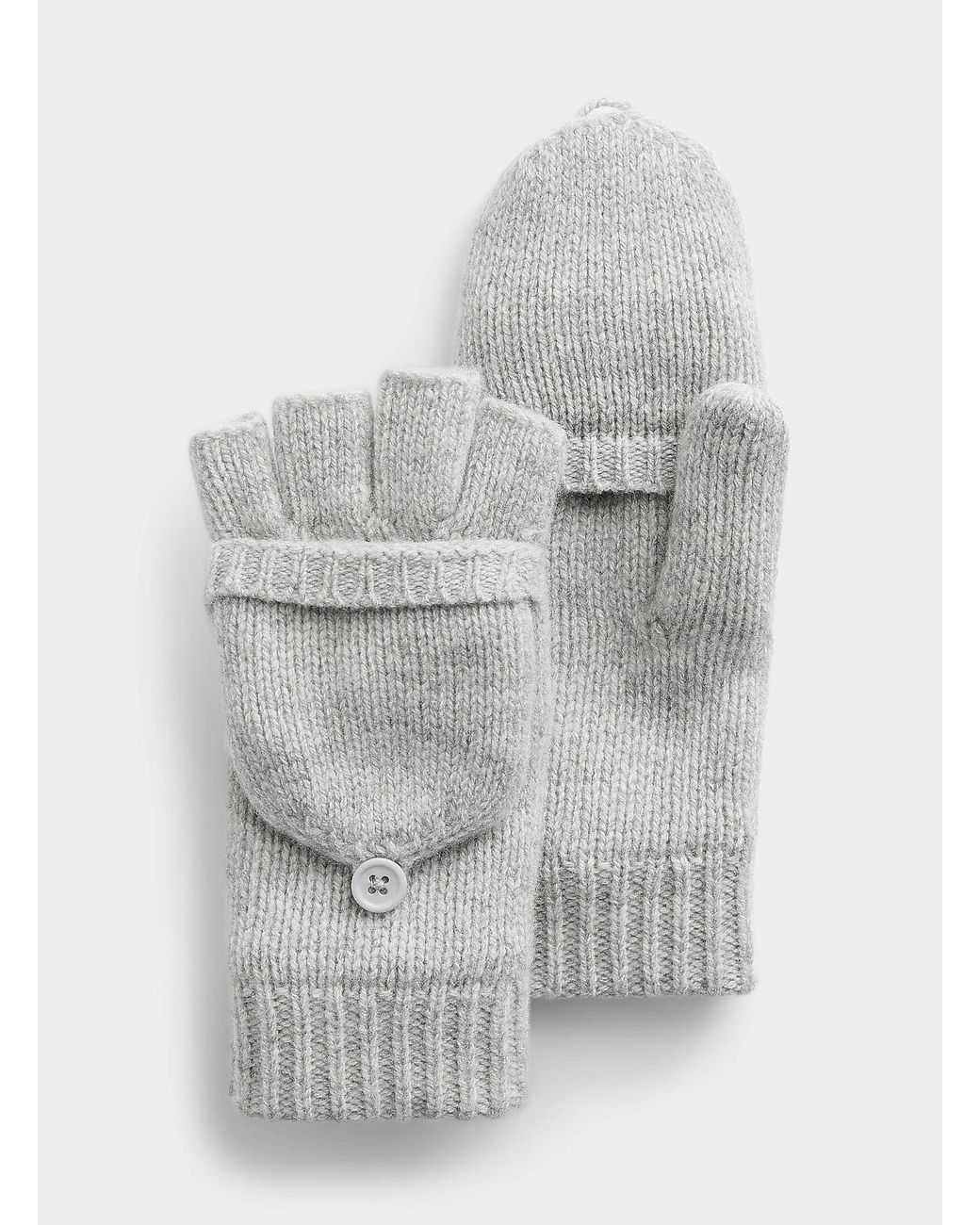 Simon's Gray Pure Wool Solid Flip