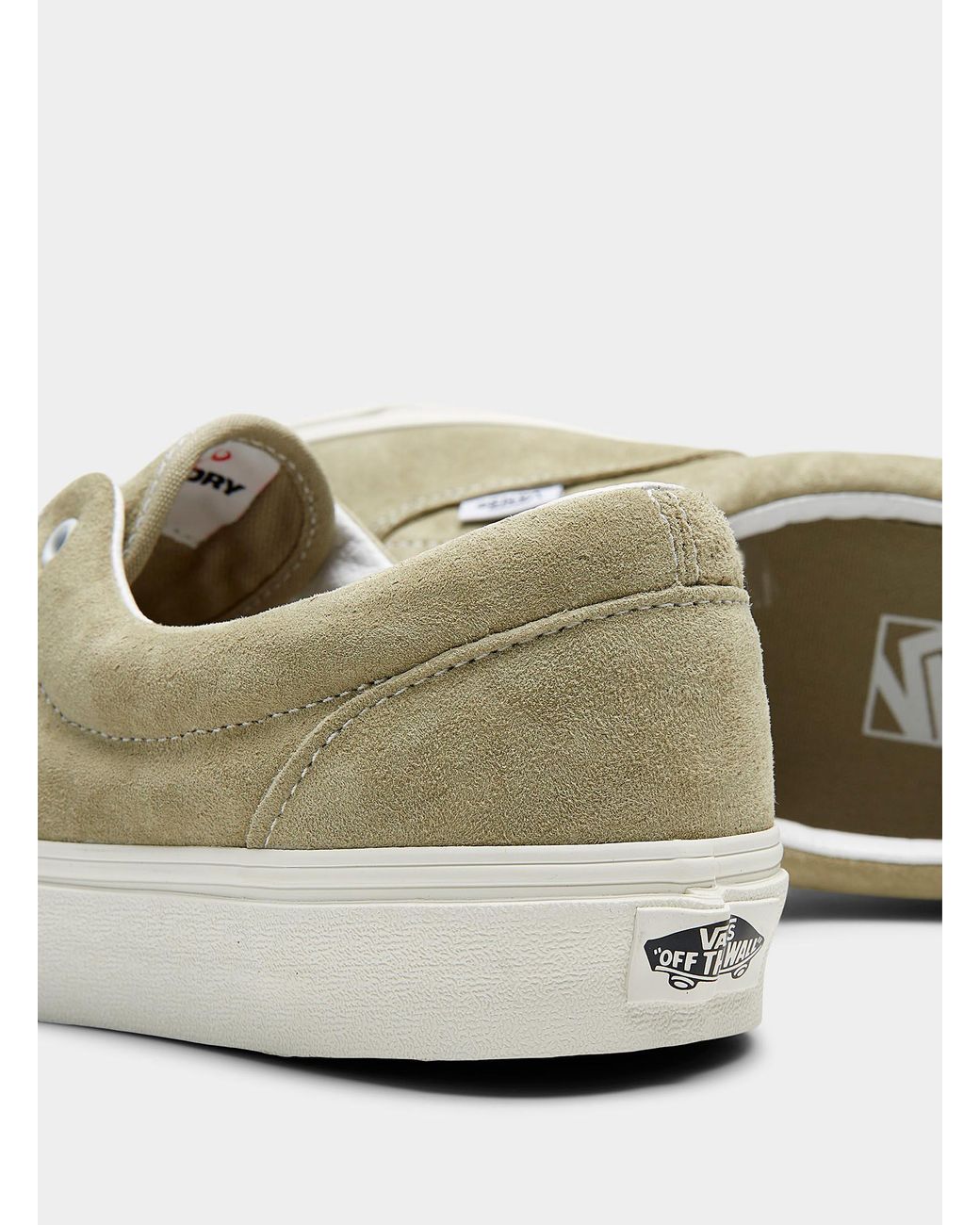 Tan suede shop fleece vans