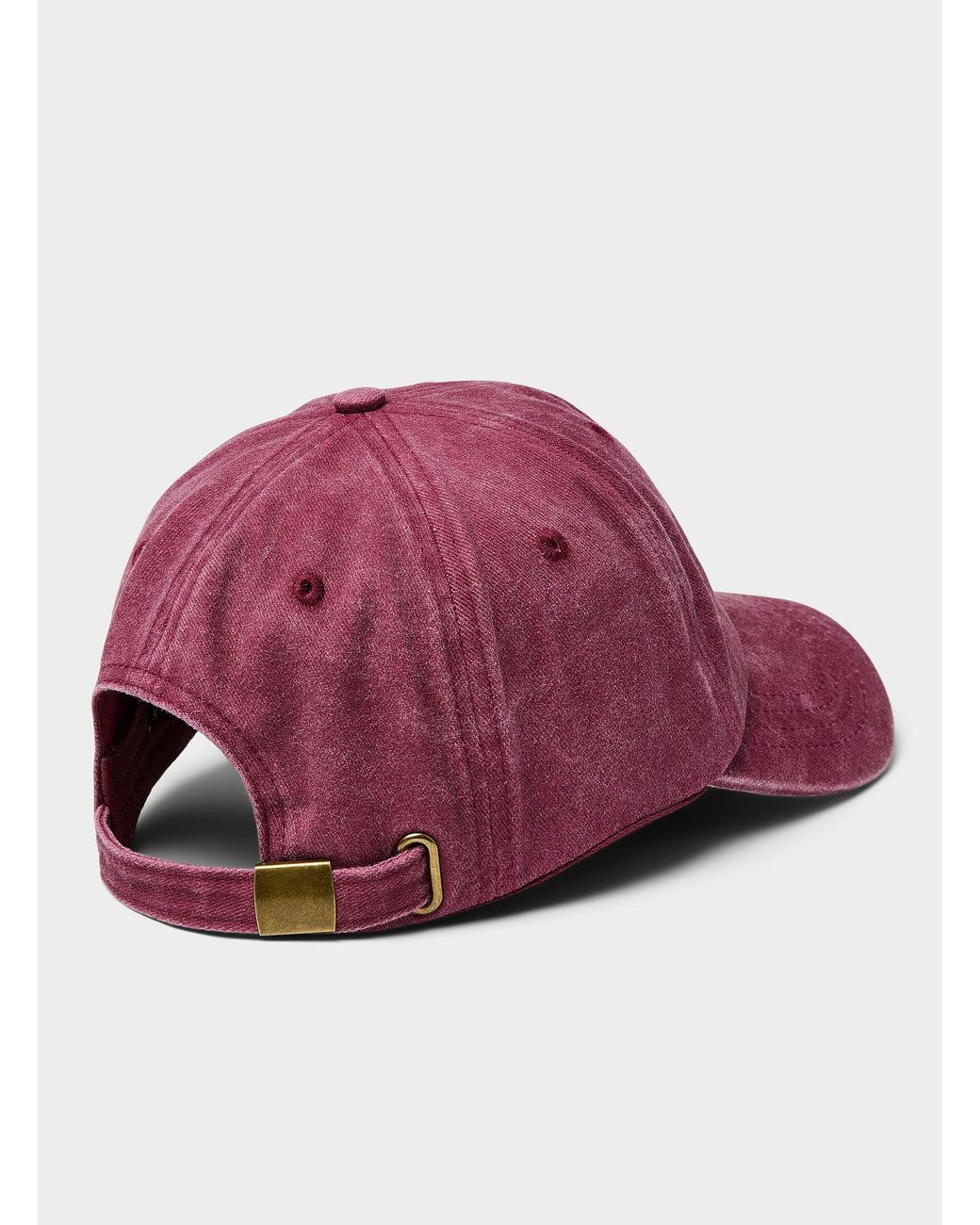 Simon's Pink Faded Denim Baseball Cap