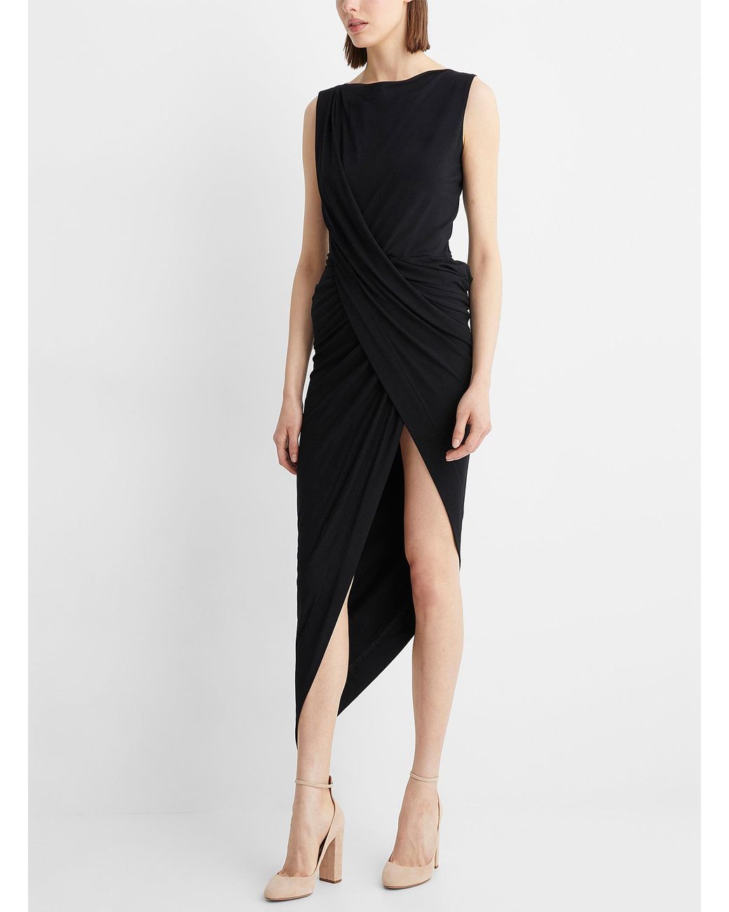 Vivienne Westwood Vian Draped Dress in Black | Lyst