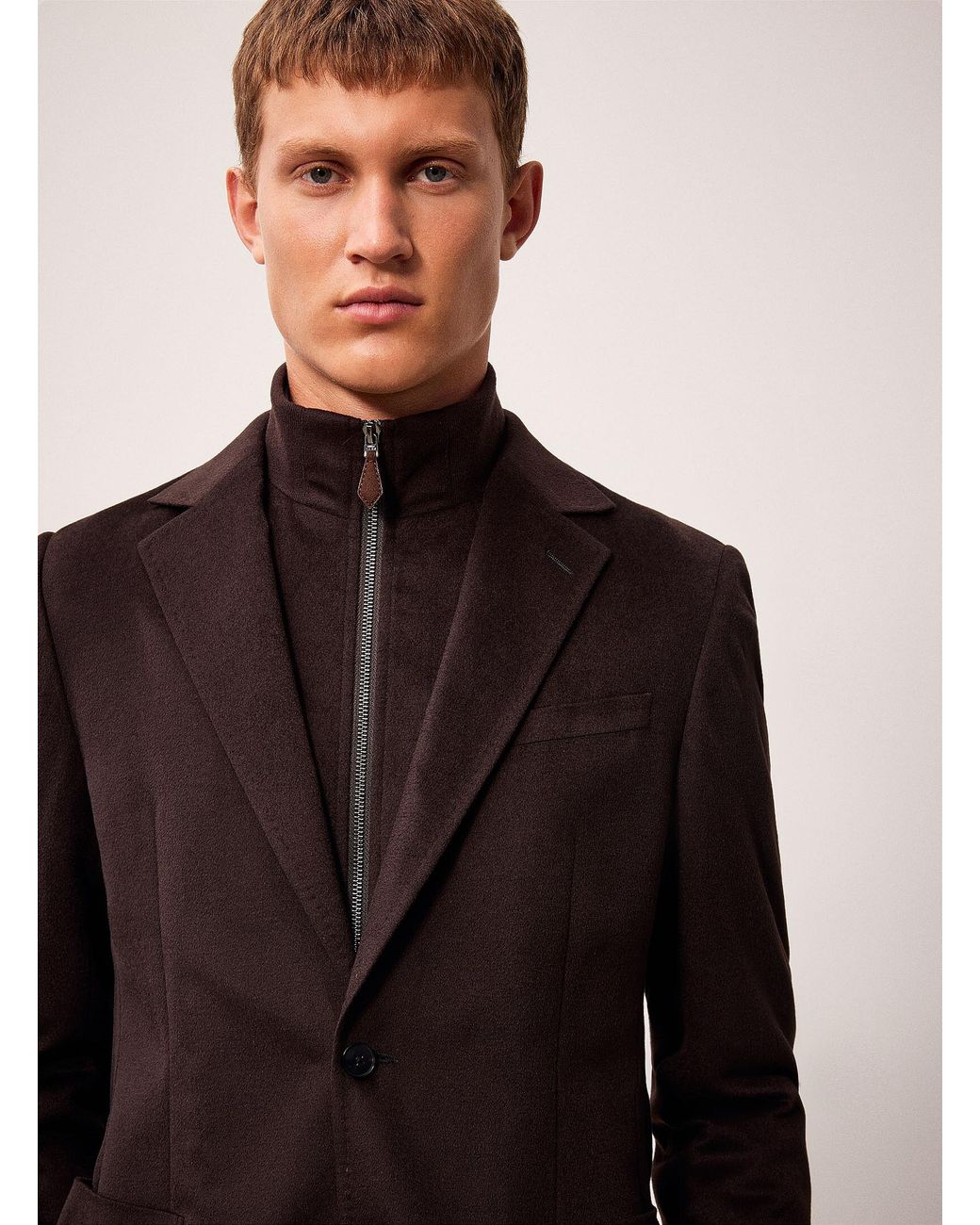 Reiss Brown Patch Removable for men