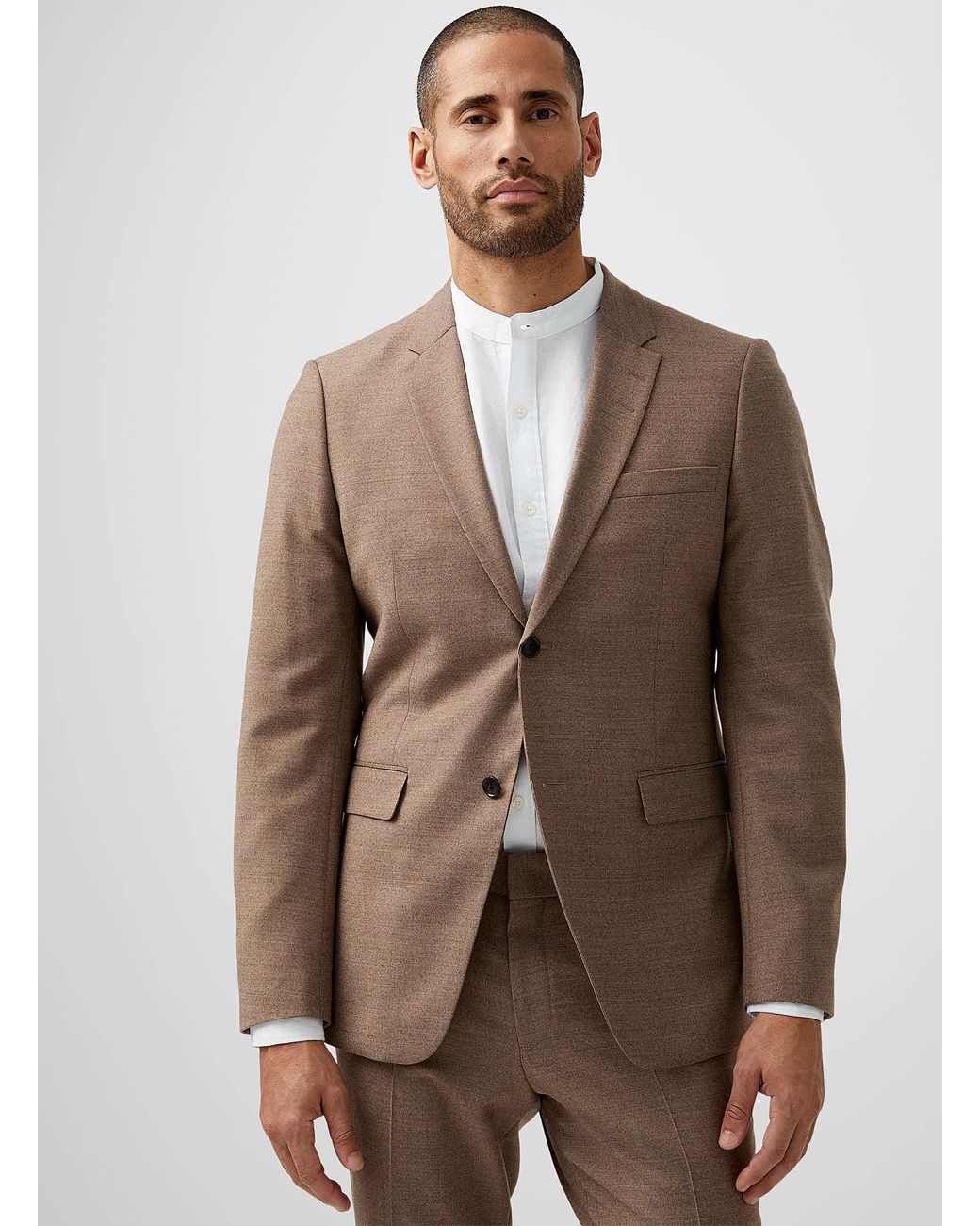 Tiger Of Sweden Jerretts Taupe Suit Slim Fit in Brown for Men | Lyst