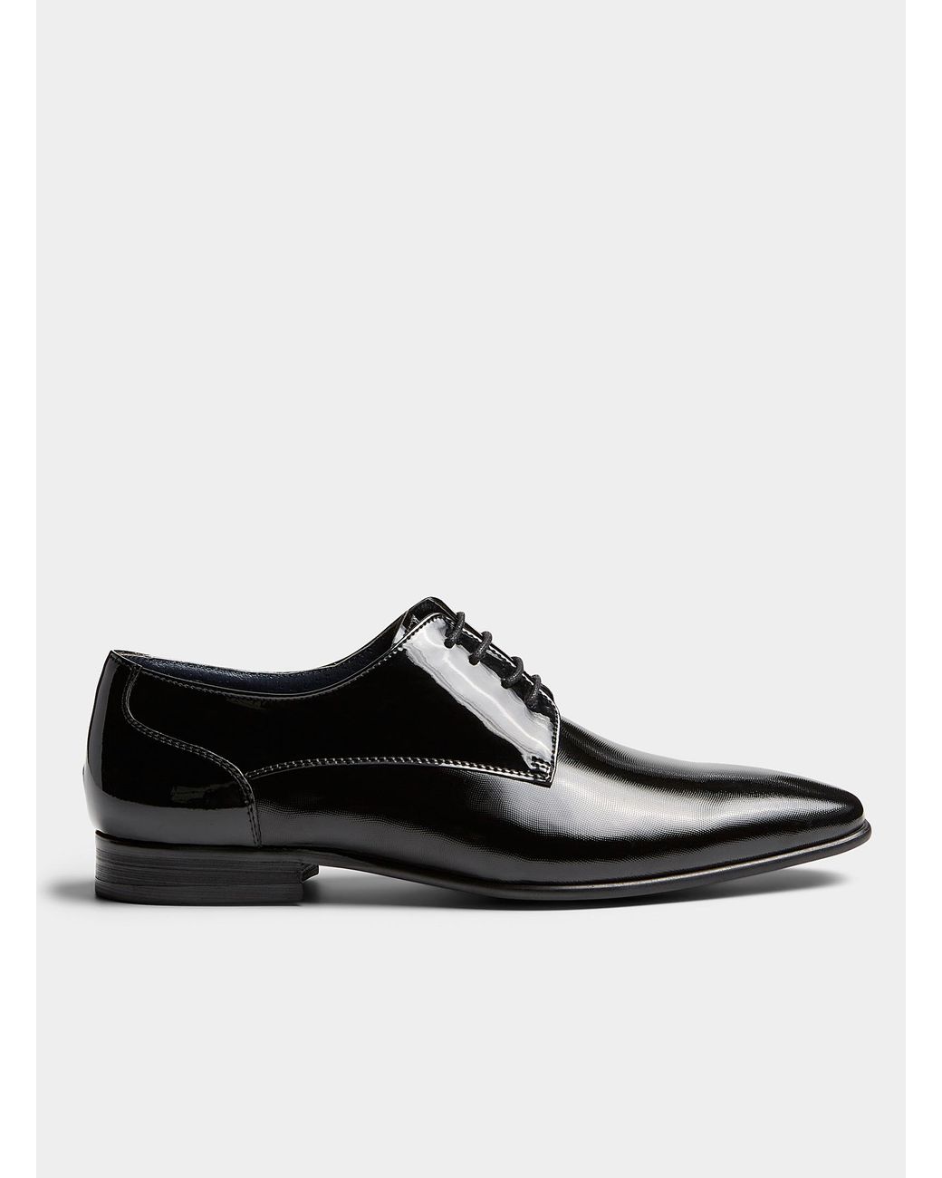 Steve Madden Jarred Patent Leather Derby Shoes Men in Black for Men | Lyst