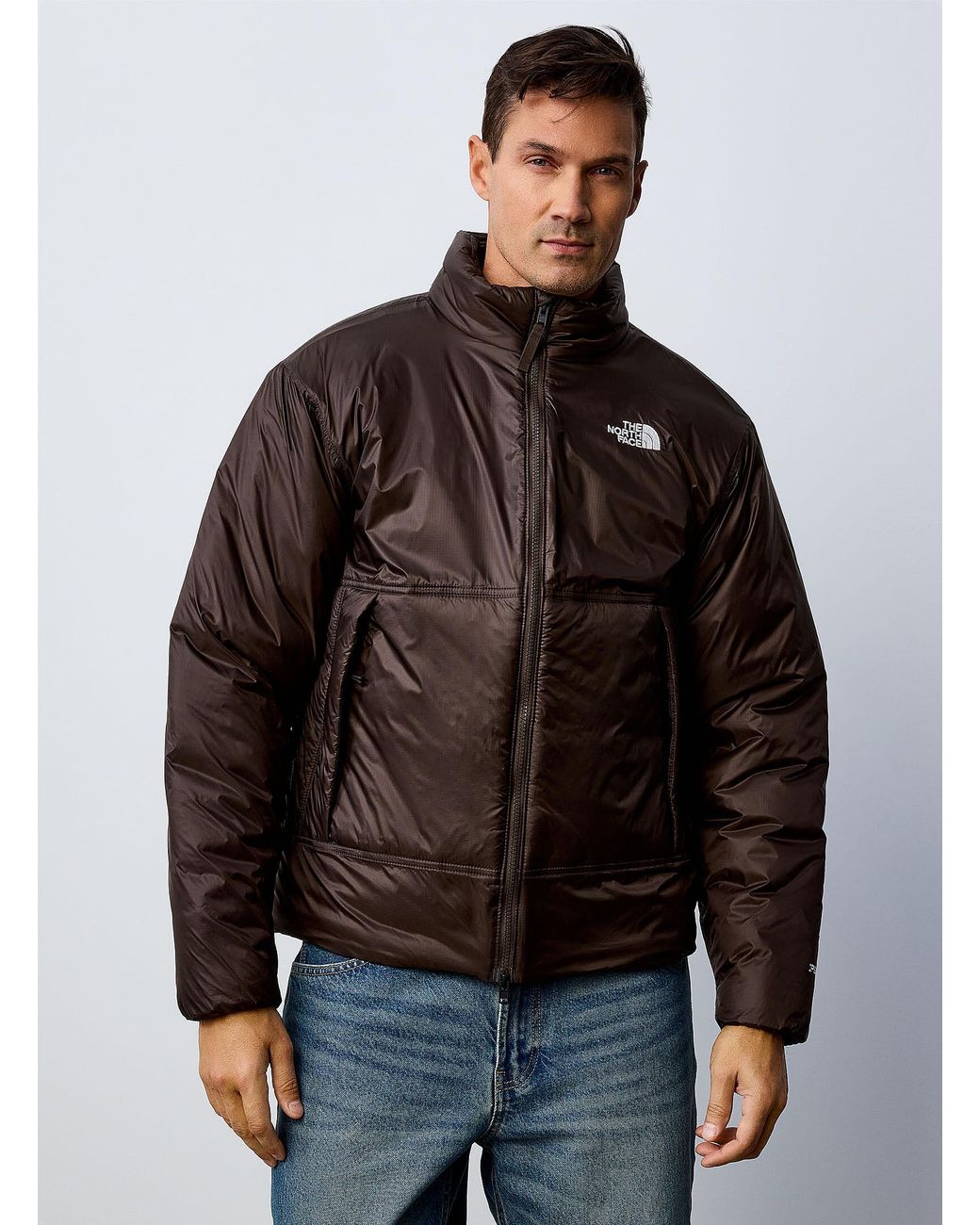 The North Face Brown Pertex Explore Quilted Jacket for men