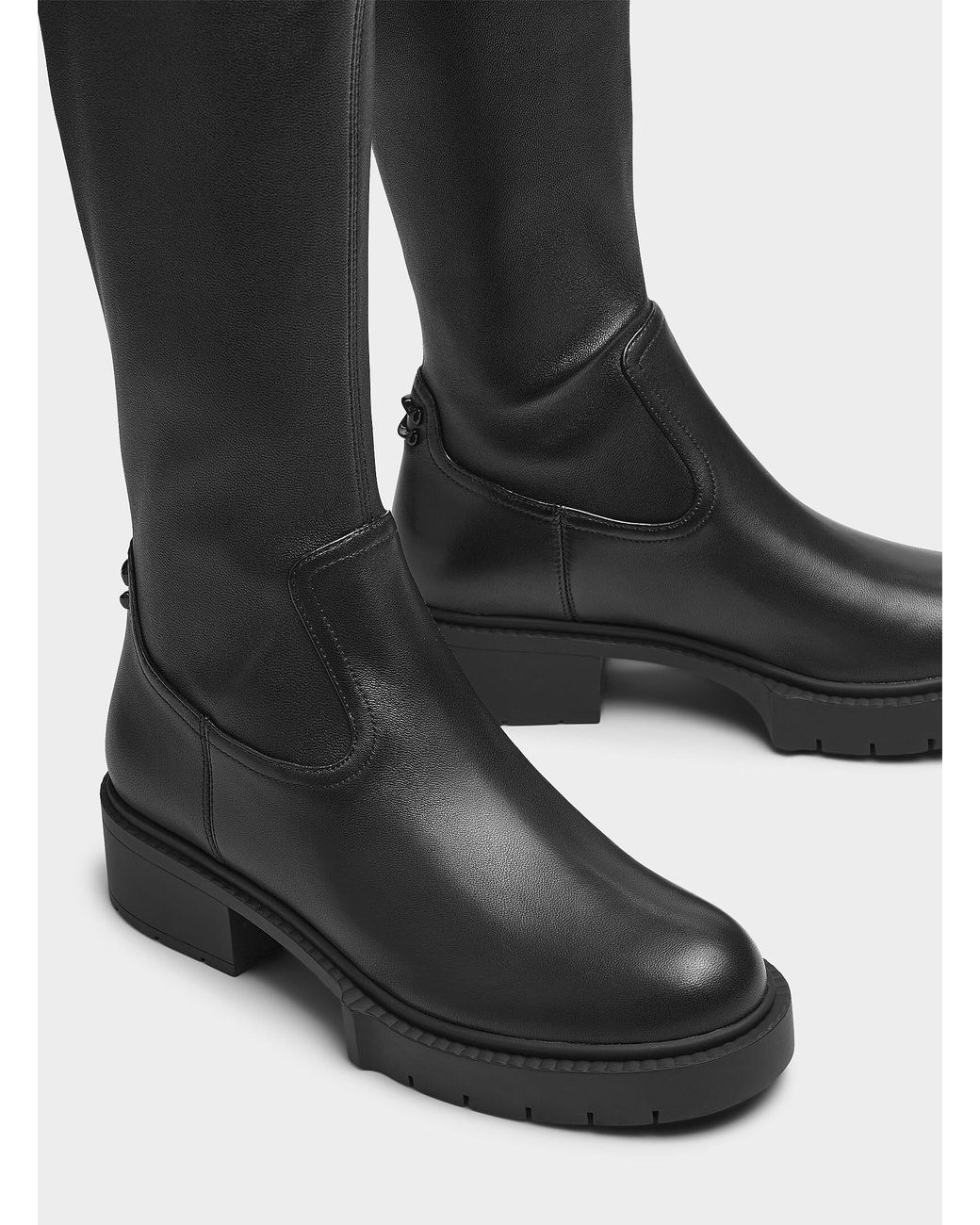 【関税込み】Lisa Ankle Boots in Black Leather Ann Demeulemeester Leather LISA Ankle Boots with Curved Heel