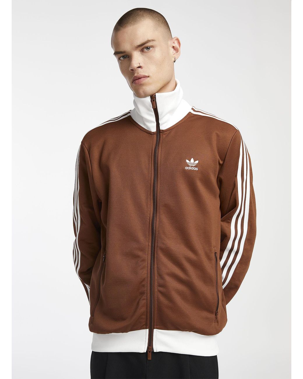 adidas Preloved Brown Beckenbauer Track Jacket for Men | Lyst Canada