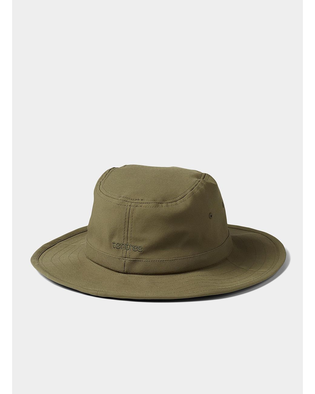 Tentree Olive Green Canvas Hat for Men 