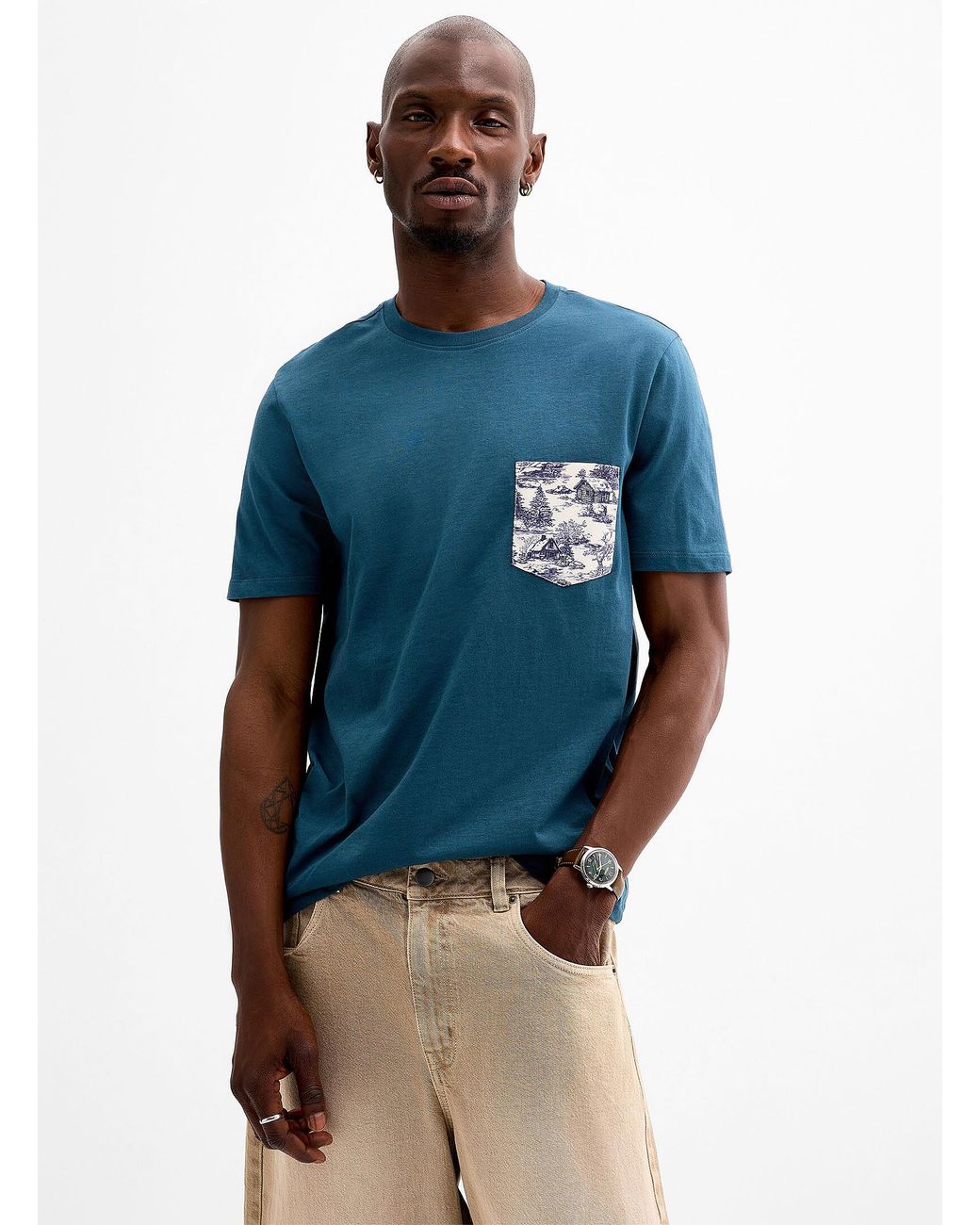 Le 31 Blue Printed for men