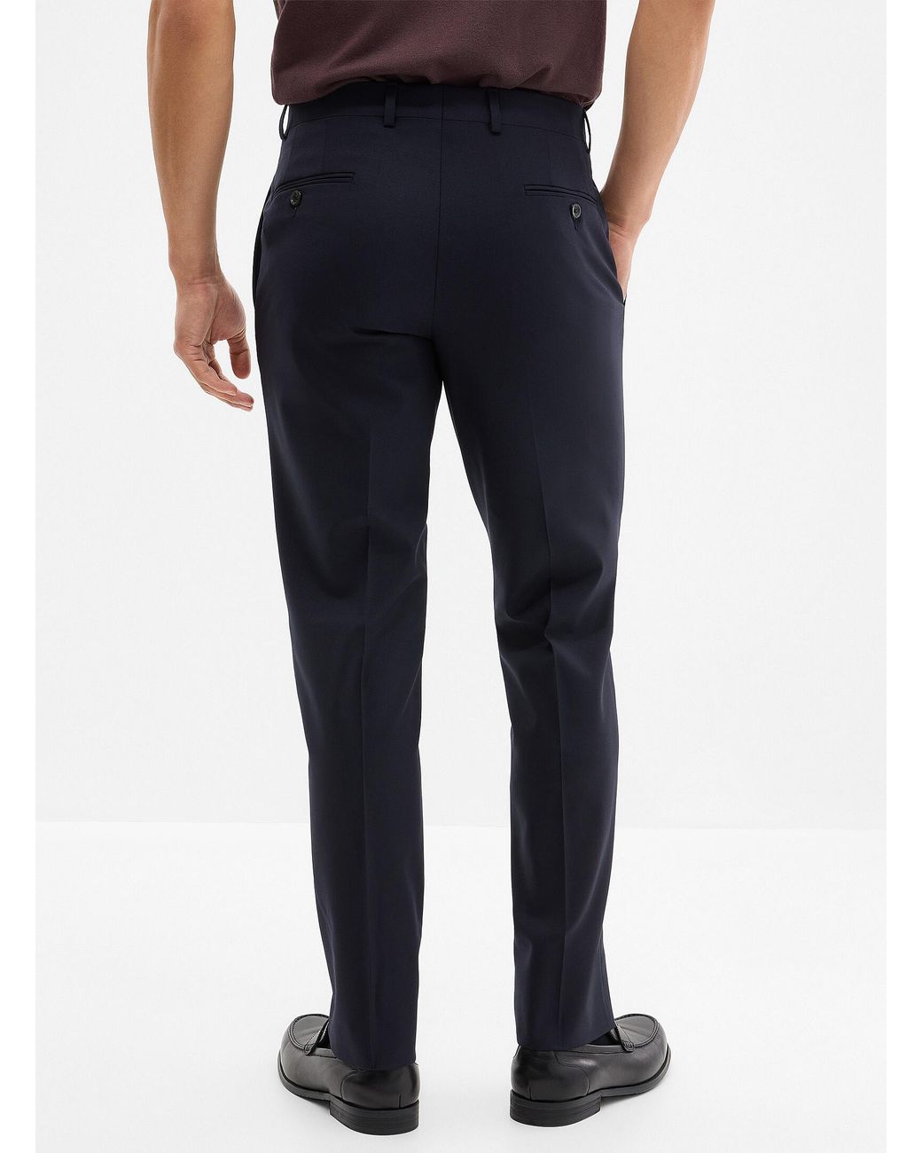Jack Victor Blue Patrick Stretch Wool Pant for men