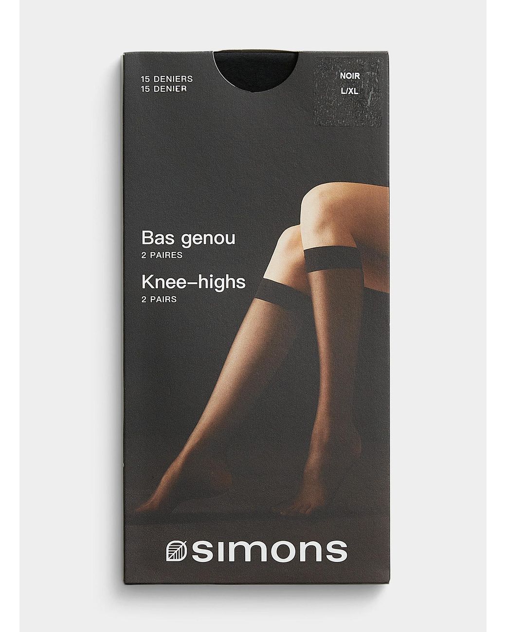 Simon's Black Minimalist Knee
