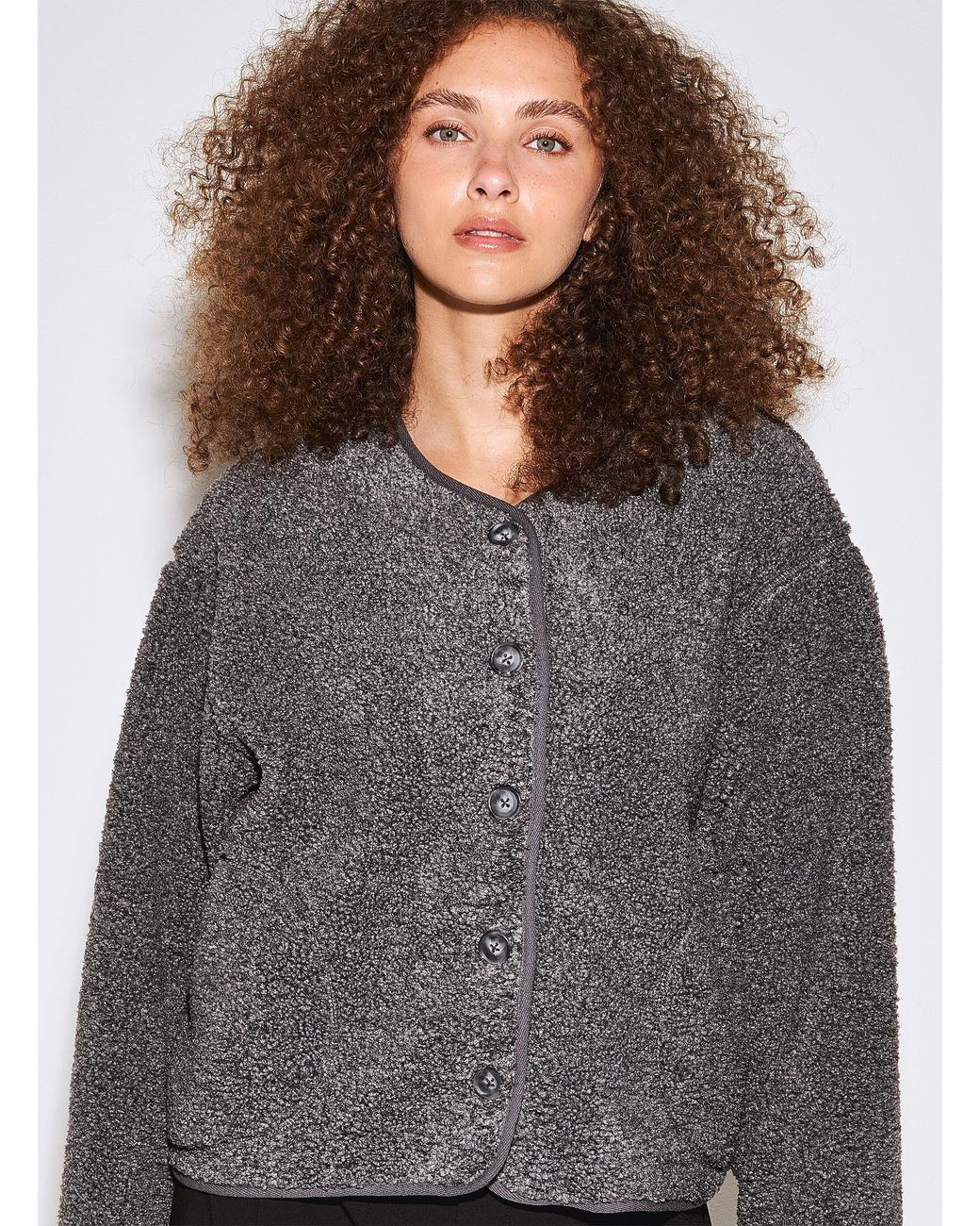 Twik Gray Buttoned High