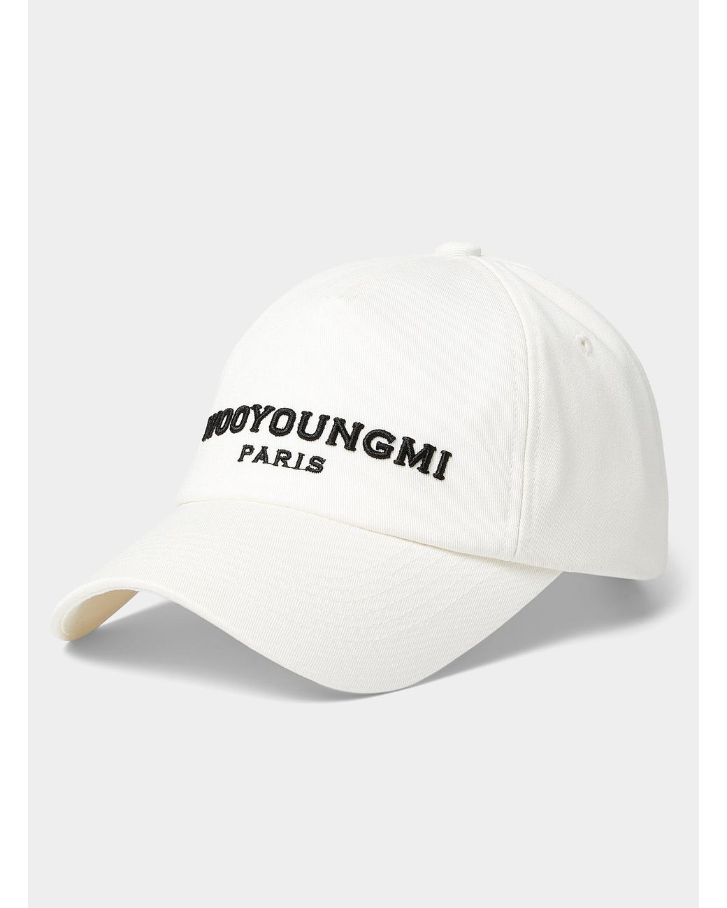 WOOYOUNGMI Embossed Signature Cap in White for Men Lyst