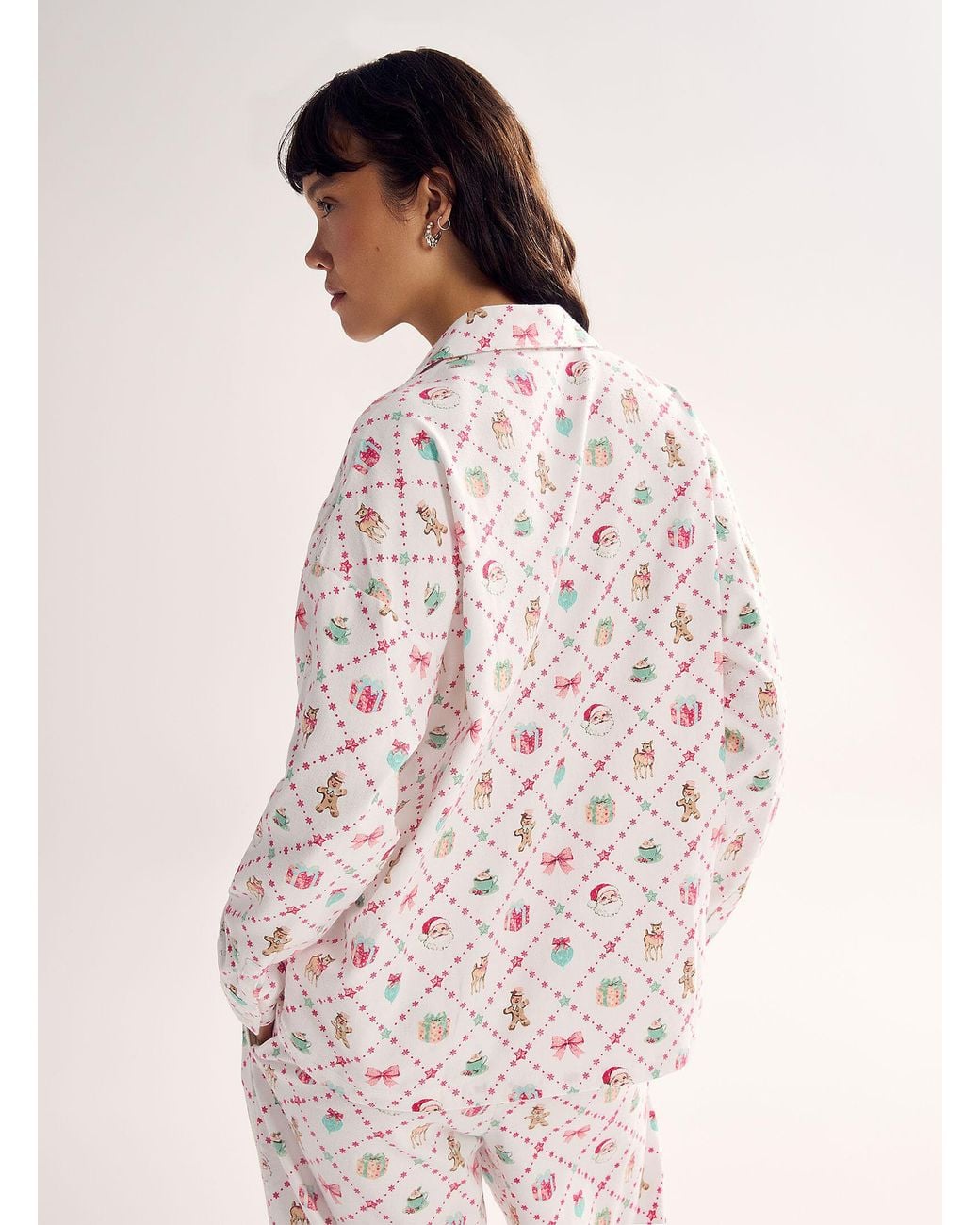 Miiyu Pink Soft Patterned Notched