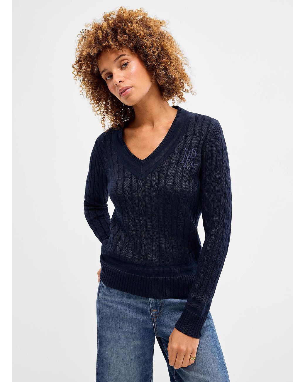 Ralph Lauren Blue Fine Cable