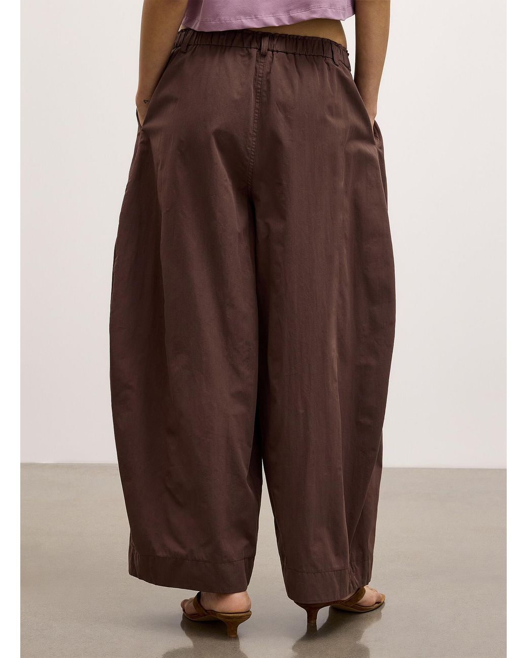 Icône Multicolor Elastic Waist Poplin Barrel