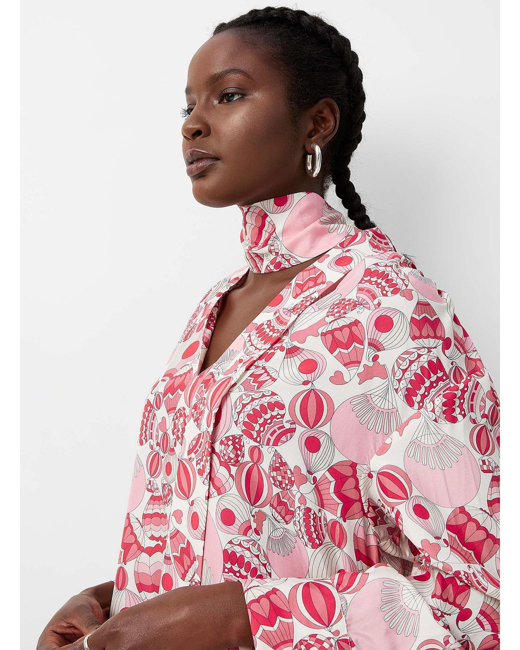 GANT Pink Escape Silk Dress Made With Liberty Fabric | Lyst
