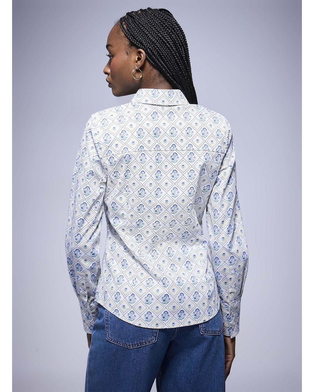 Icône White Organic Cotton Fitted Shirt