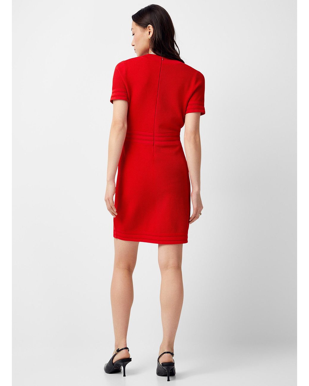 slim fit dress slacks Women’s Red Clergy Dress with Gold Designer Buttons XXL (24-26) main image 0