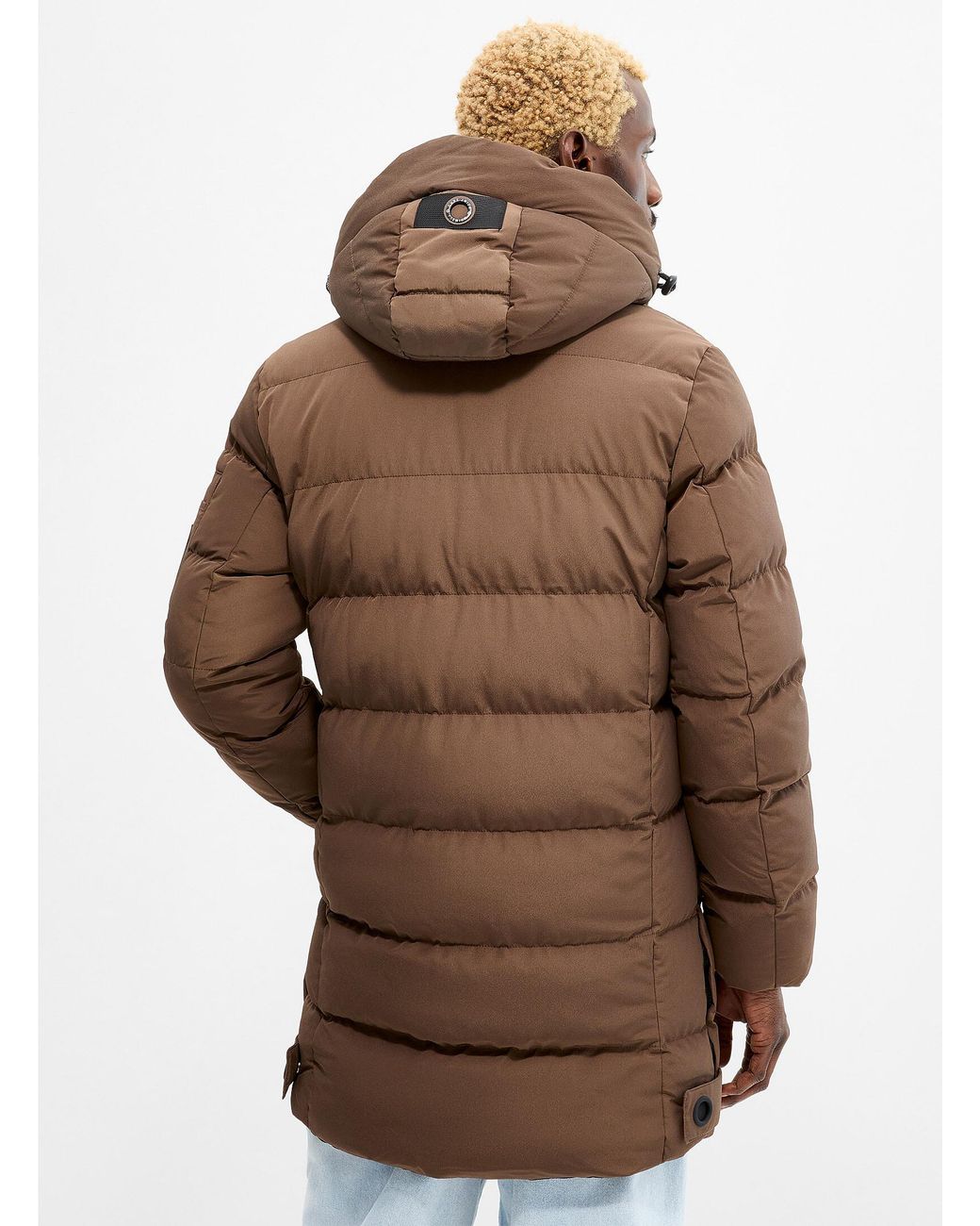 Point Zero Red Levi Quilted Parka for men