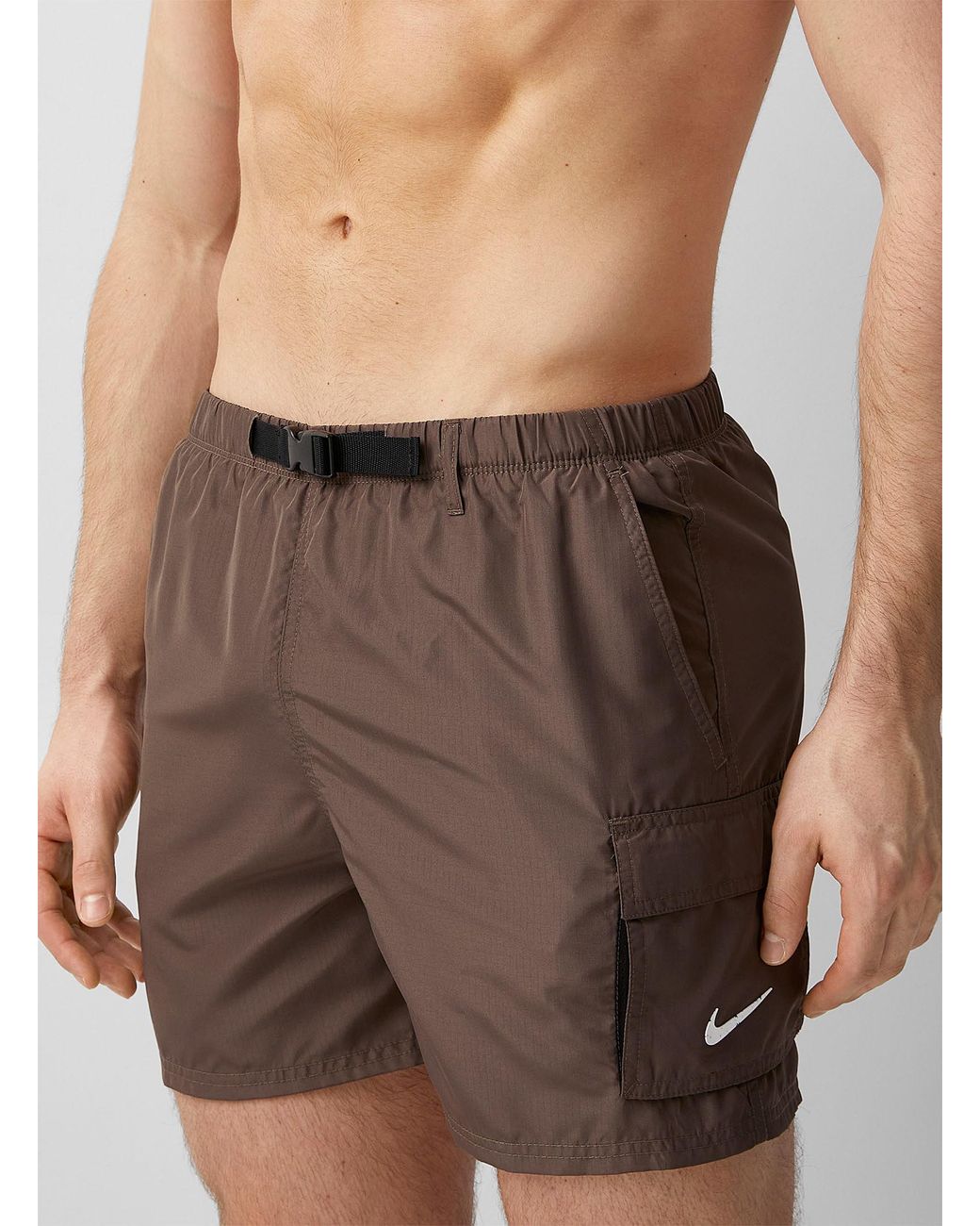 Nike Belted Cargo Swim Short in Brown for Men | Lyst