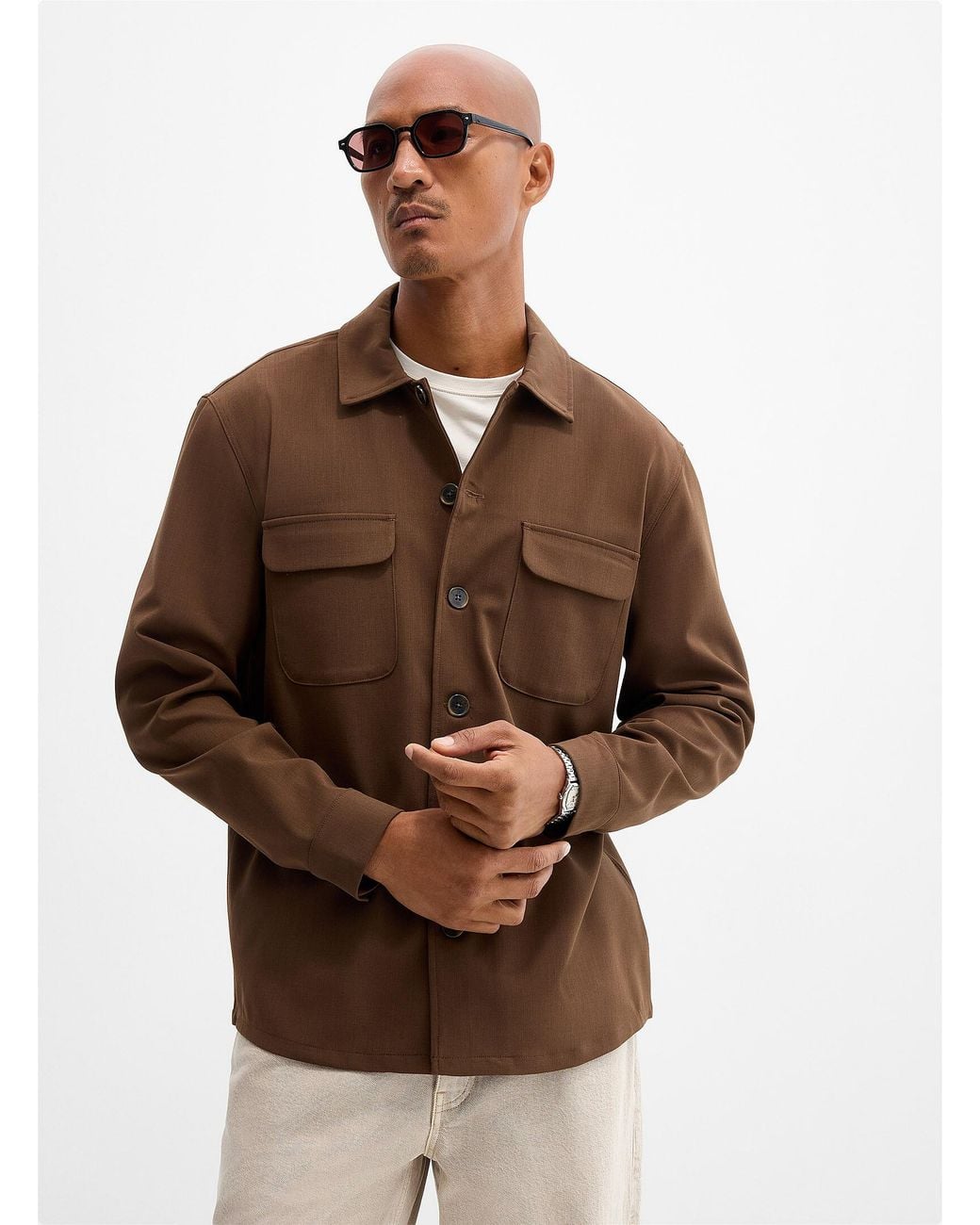 Reiss Brown Flap for men
