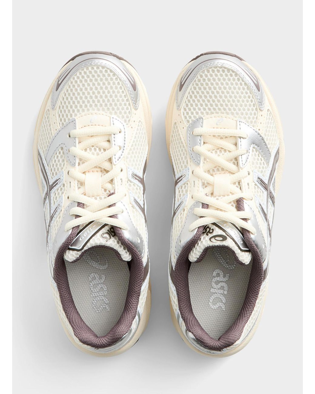 Asics White Cream And Chocolate Gel