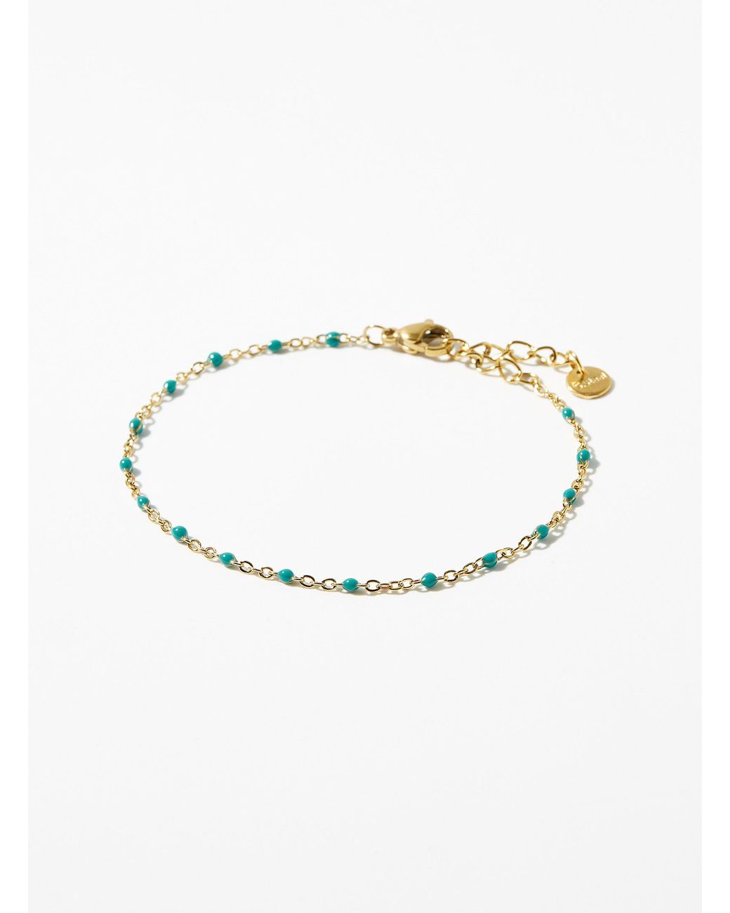 Simon's Blue Delicate Bead Bracelet