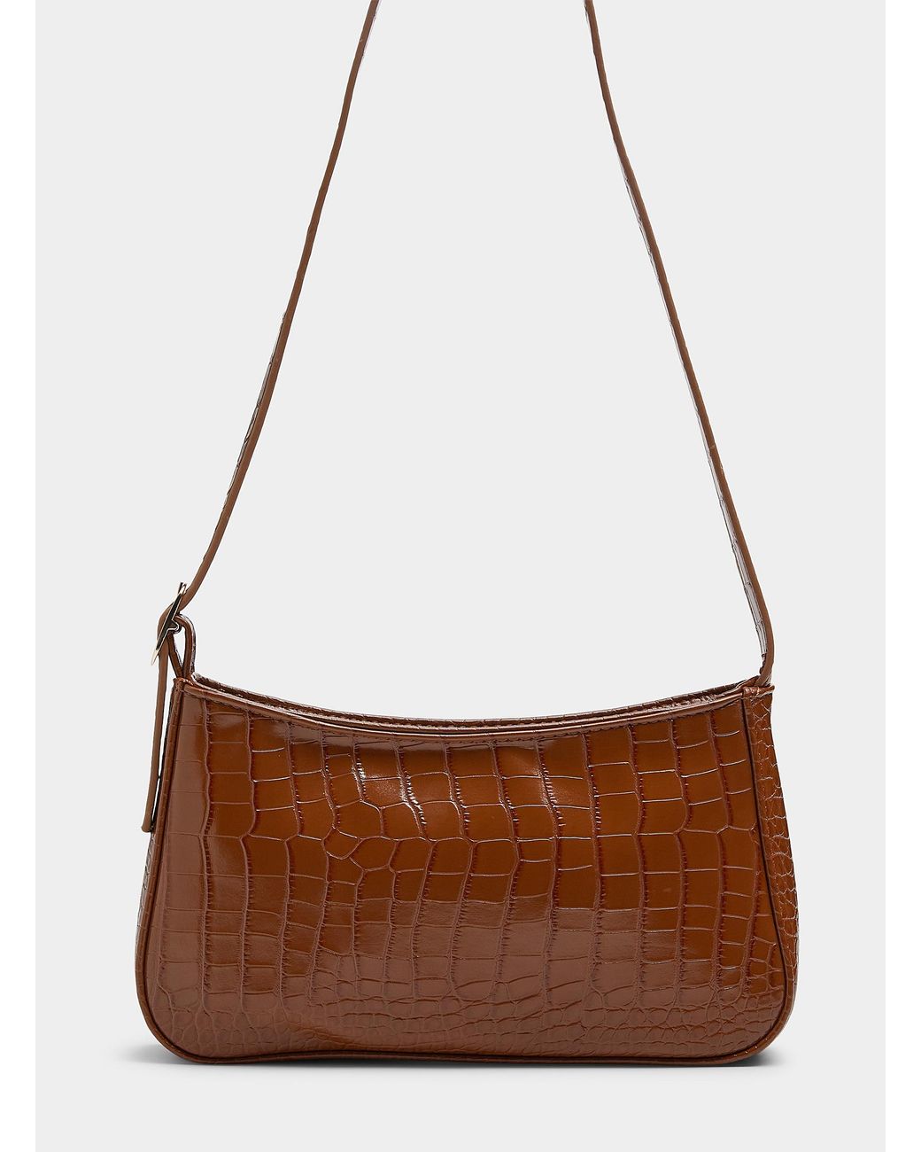 Croc print baguette bag hotsell