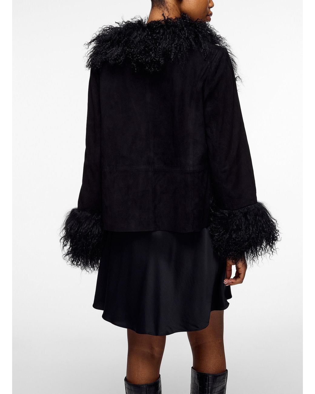 Rixo Black Sammy Suede Jacket