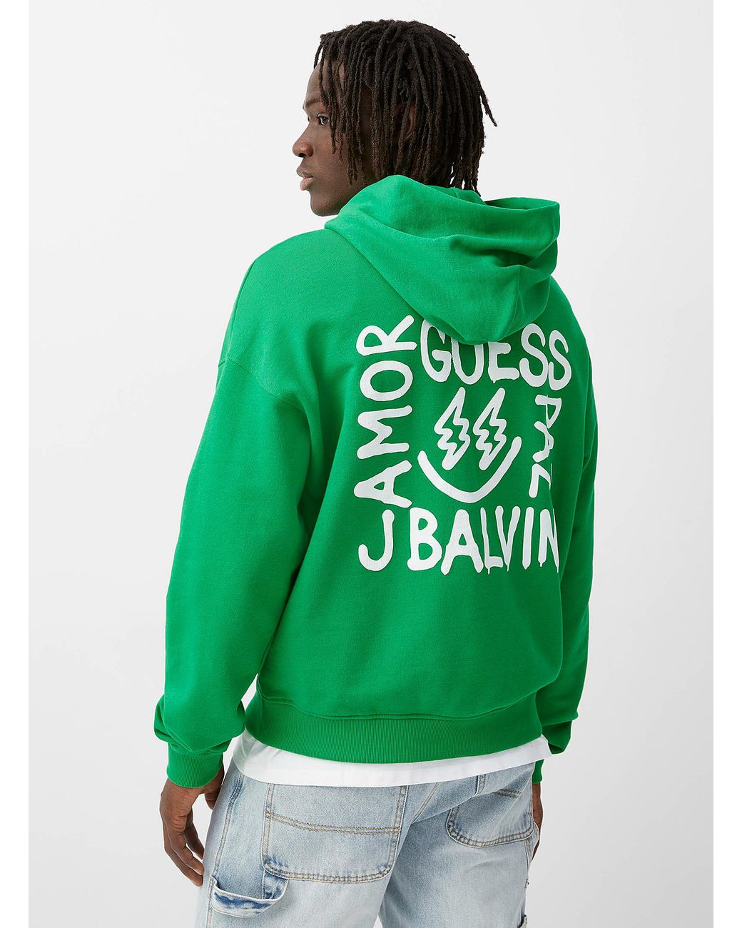 Guess Amor Hoodie in Green for Men | Lyst