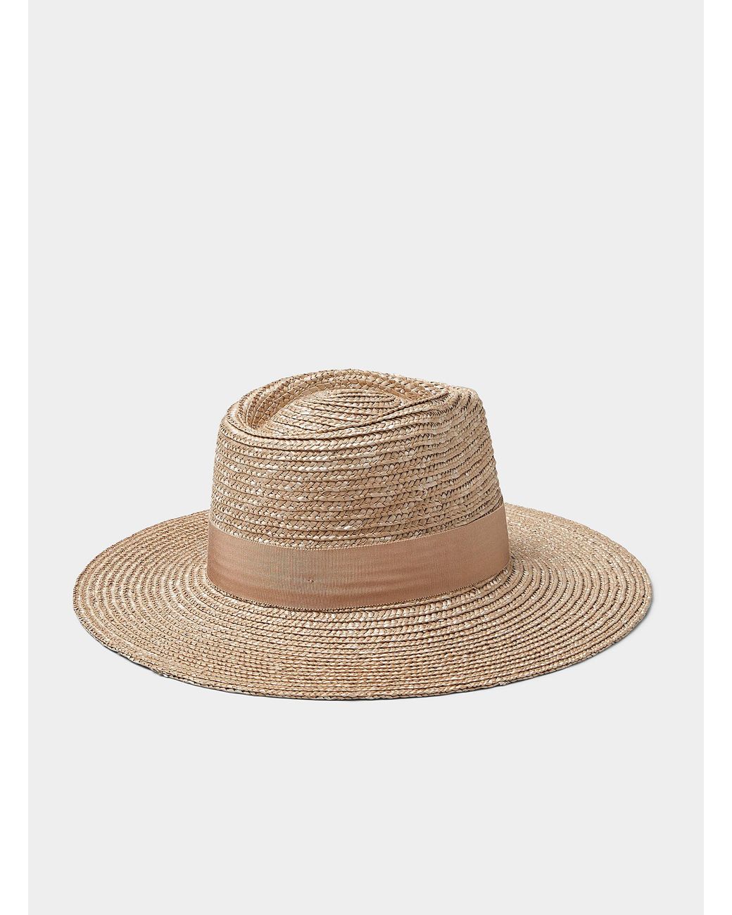 Brixton Joanna Wide Brim Straw Fedora 