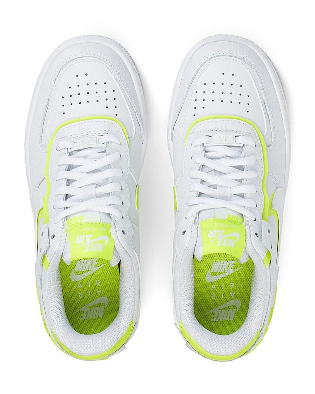 Nike Synthetic Air Force 1 Shadow Neon Accent Sneakers Women in Lime Green  (Green) | Lyst