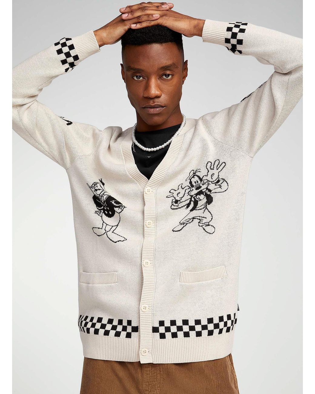 Vans Disney Club 100 Cardigan in Natural for Men Lyst
