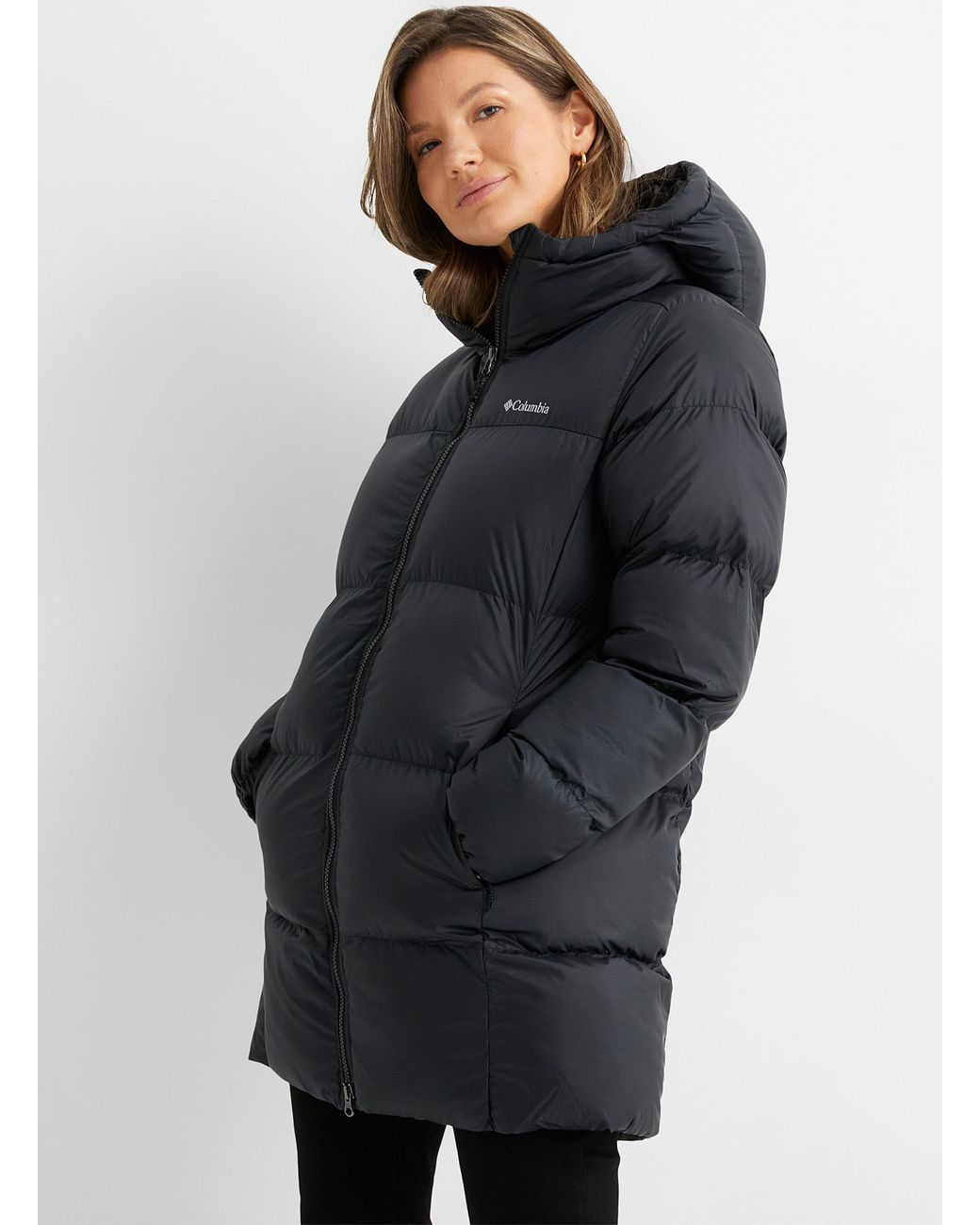 columbia black puffer jacket