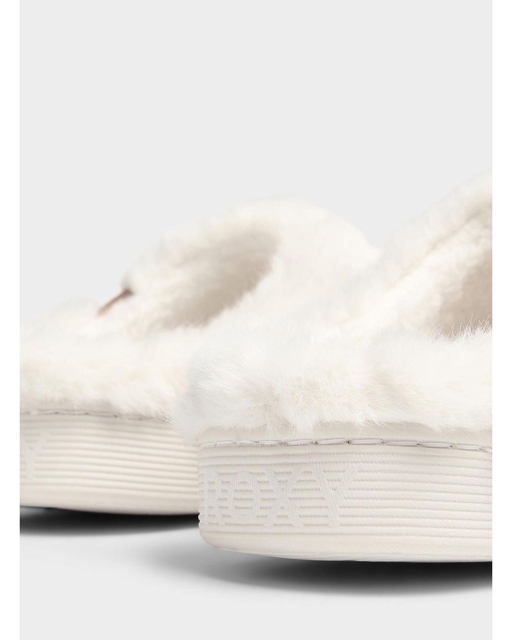 Roxy White Bae Herringbone Faux