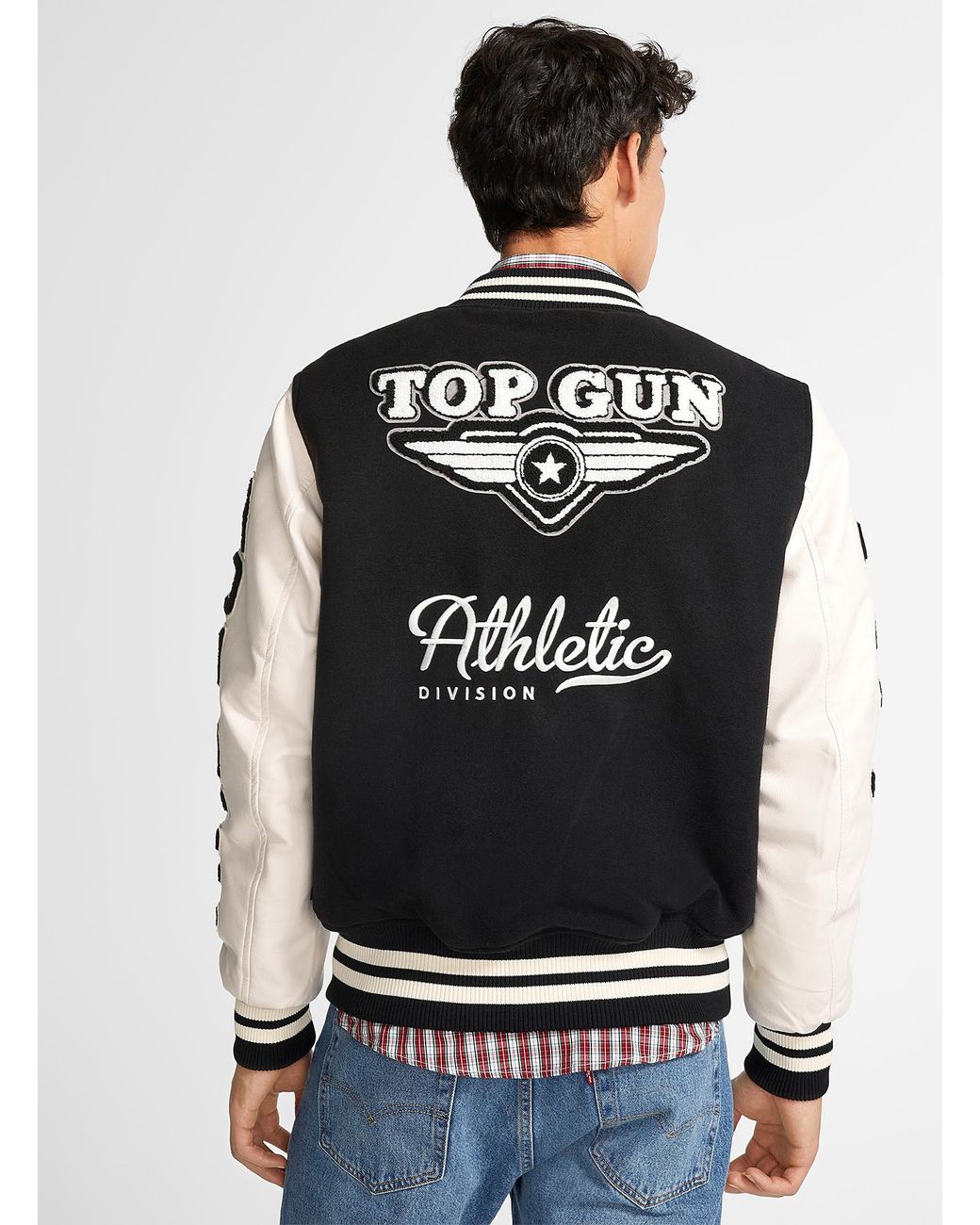 Top gun varsity jacket new arrivals