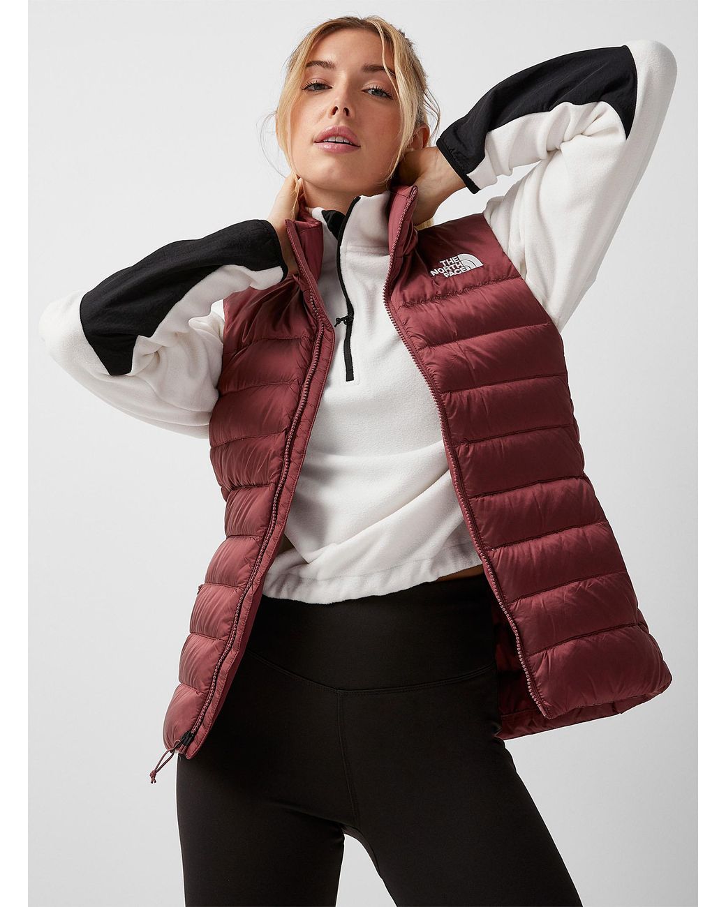 The North Face Aconcagua Puffer Vest Regular Fit in Red | Lyst