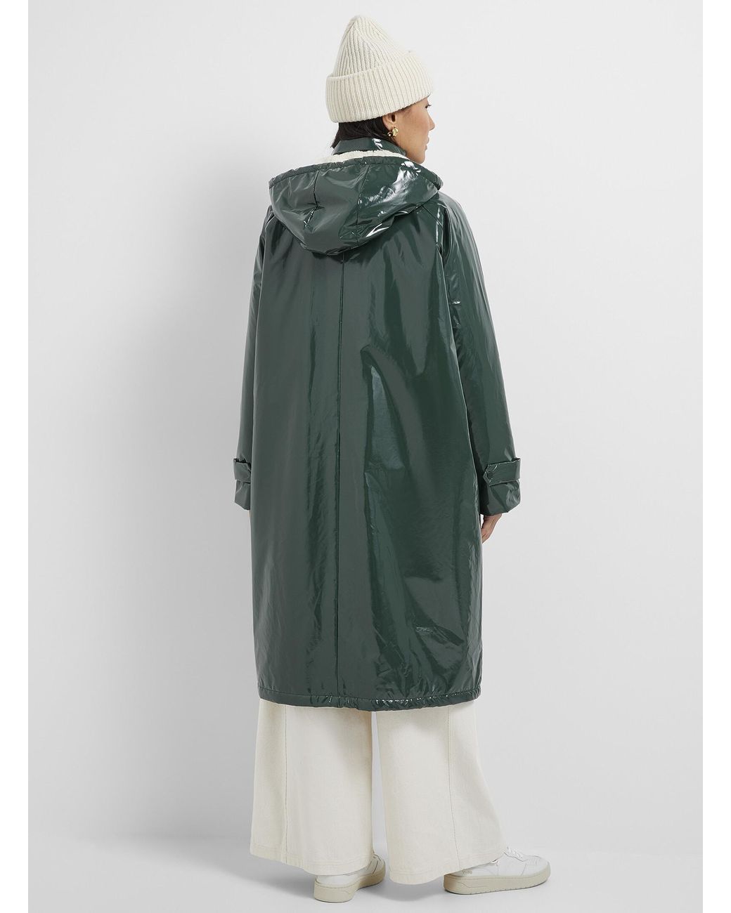 Glossy raincoat hotsell