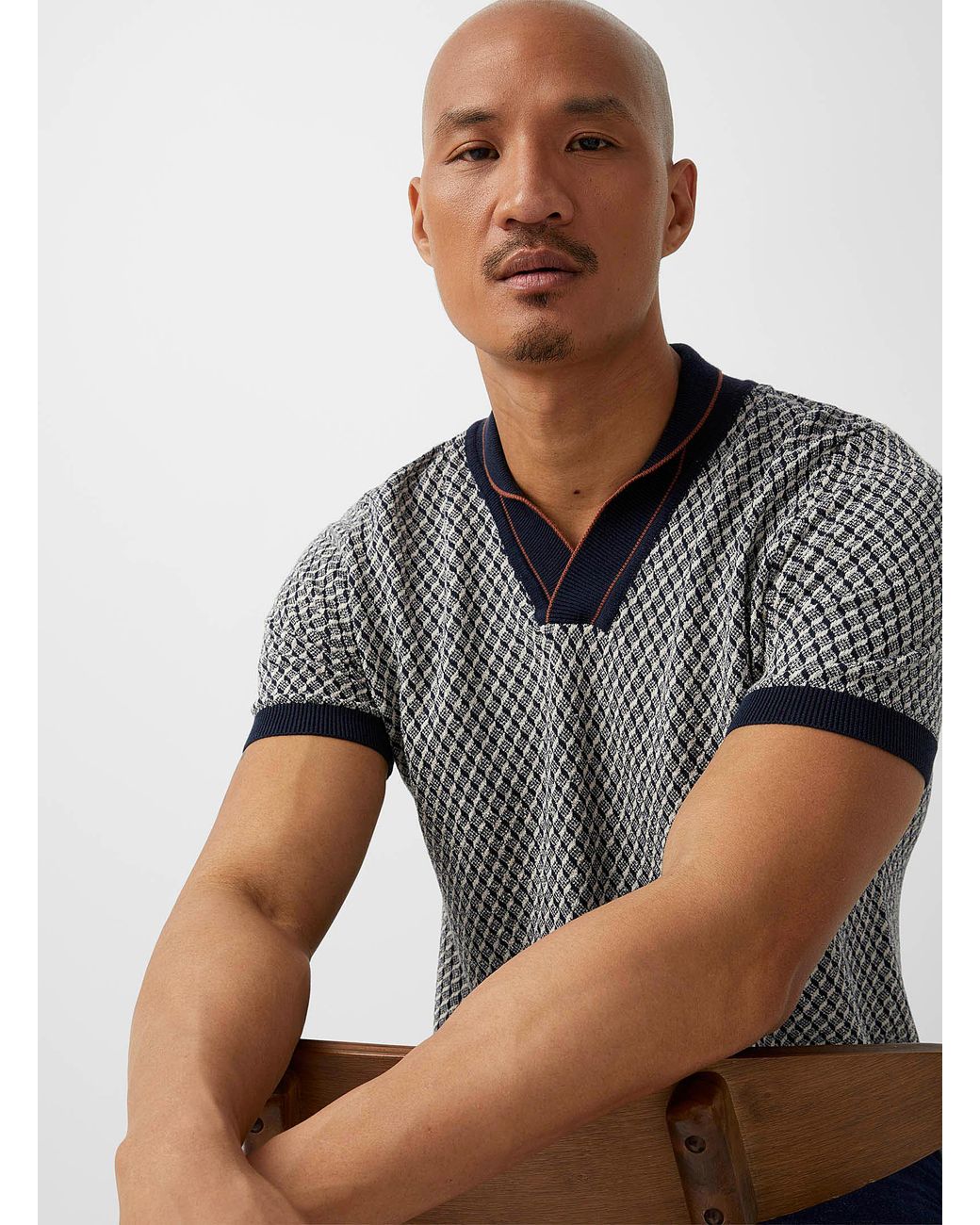 Johnny collar cheap knit polo